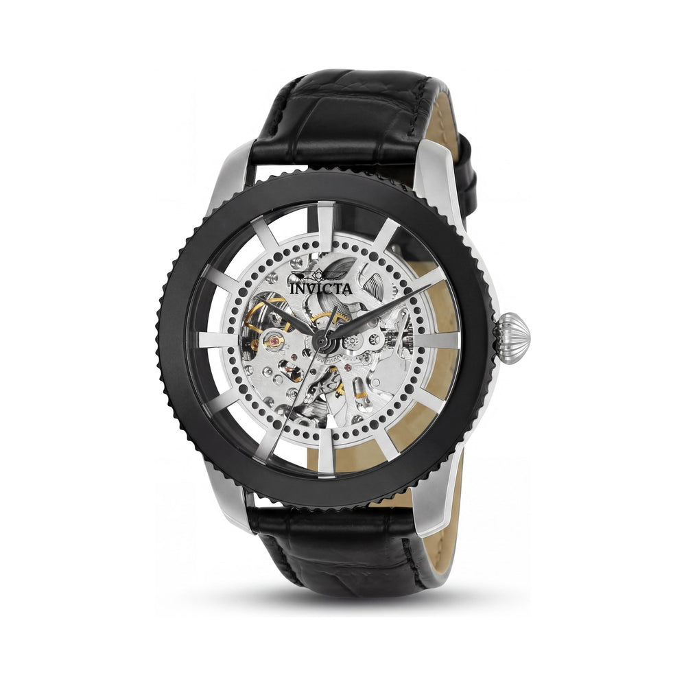 Invicta 23637 Men's Black Stainless Steel Automatic Watch, 45mm