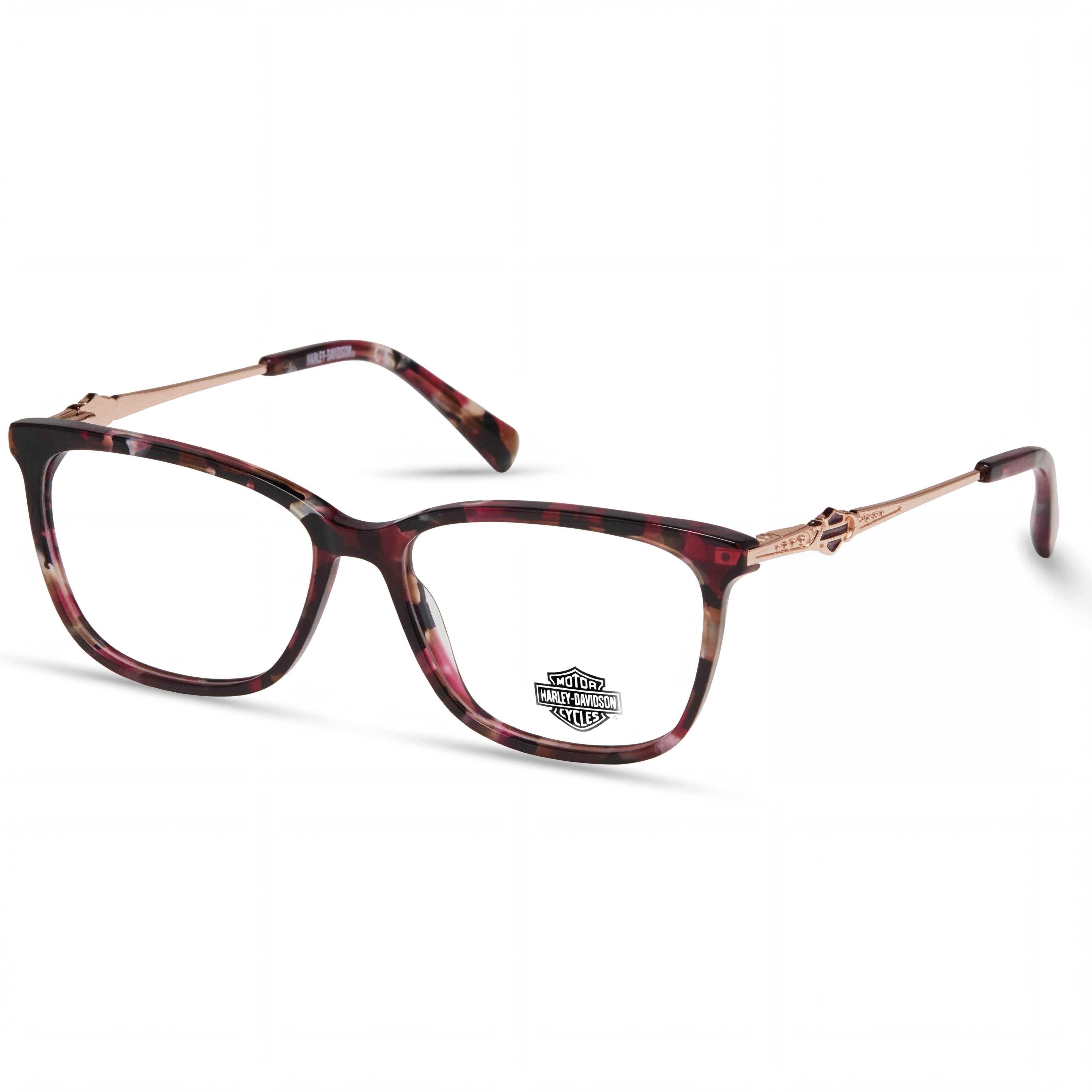 Gafas Harley-Davidson Hd0564 para hombre con montura de plástico y lentes de policarbonato transparente, color burdeos, ancho de lente de 54 mm, Photo 1