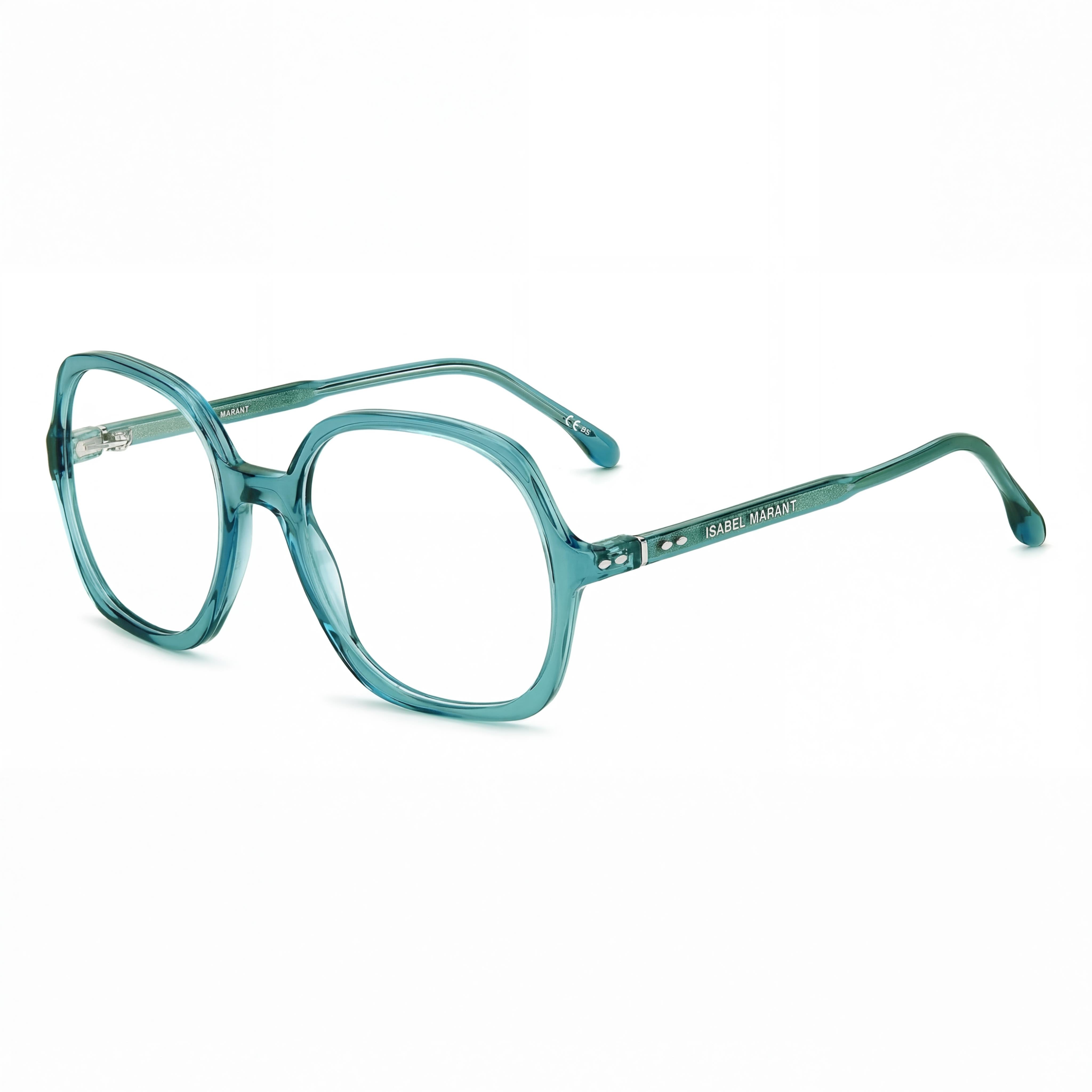 Isabel Marant Im 0087 Women's Teal Sunglasses with Acetate Frame and Polycarbonate Lenses, 54mm Lens Width, Photo 1