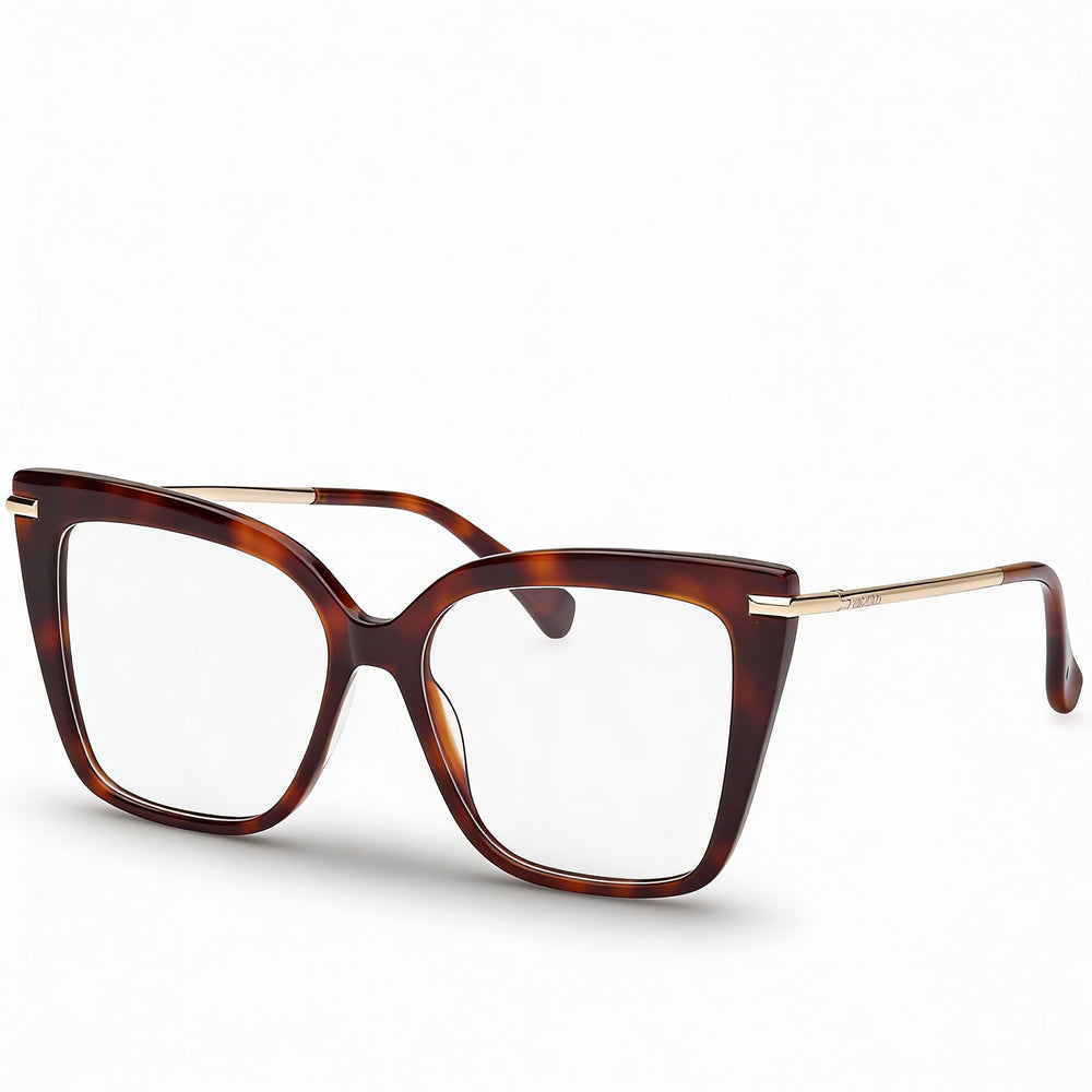 Gafas MaxMara Moderno para mujer, montura Habana oscura, 54-15-135