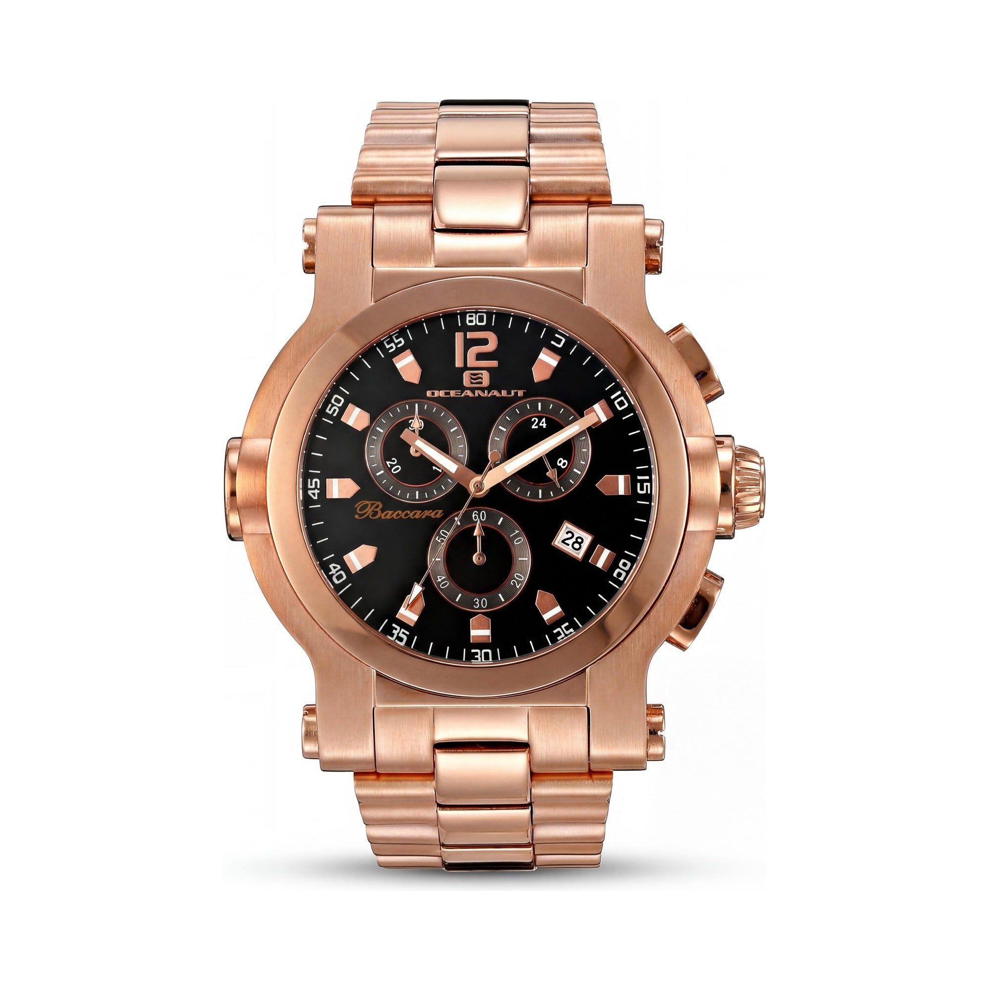 Oceanaut Baccara OC0827 XL Men's Rose/Black Stainless Steel Chronograph Watch 50mm, Photo 1