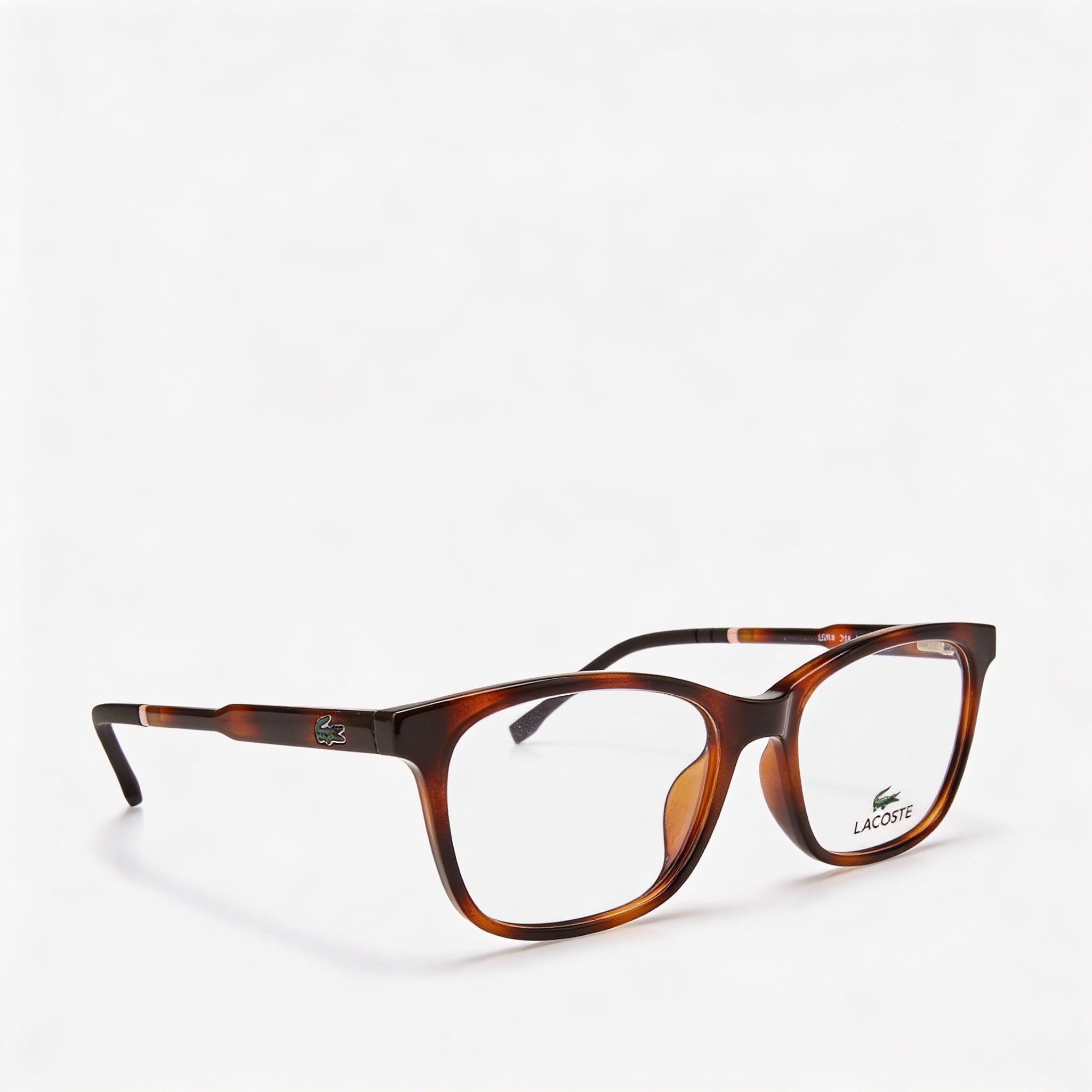Lacoste Casual L3648 Unisex Plastic Havana Optical Eyeglasses with Polycarbonate Lenses 48mm, Photo 1
