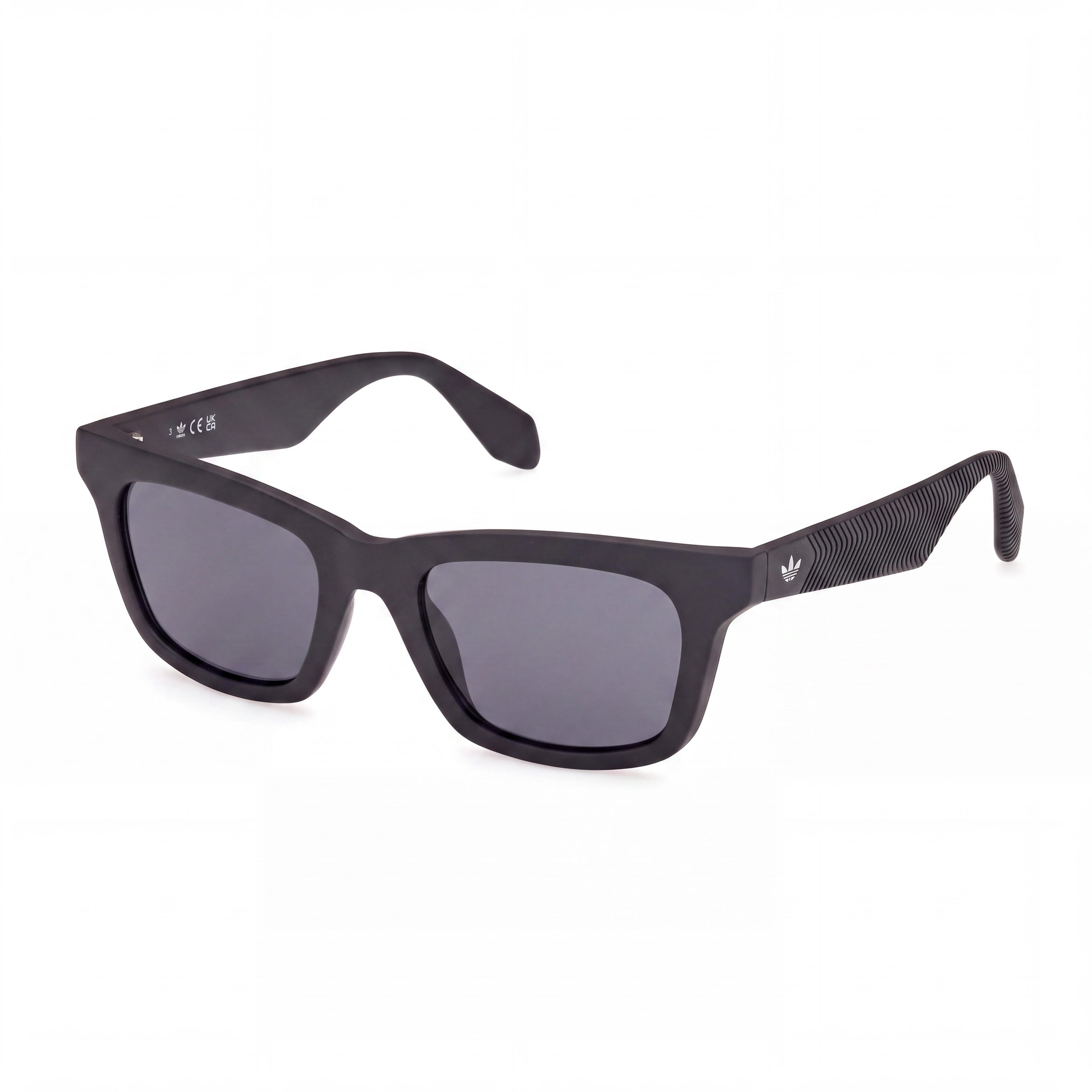 adidas Originals Or0116 Unisex Matte Black Injected Frame with Black Non- Lenses 51mm, Photo 1