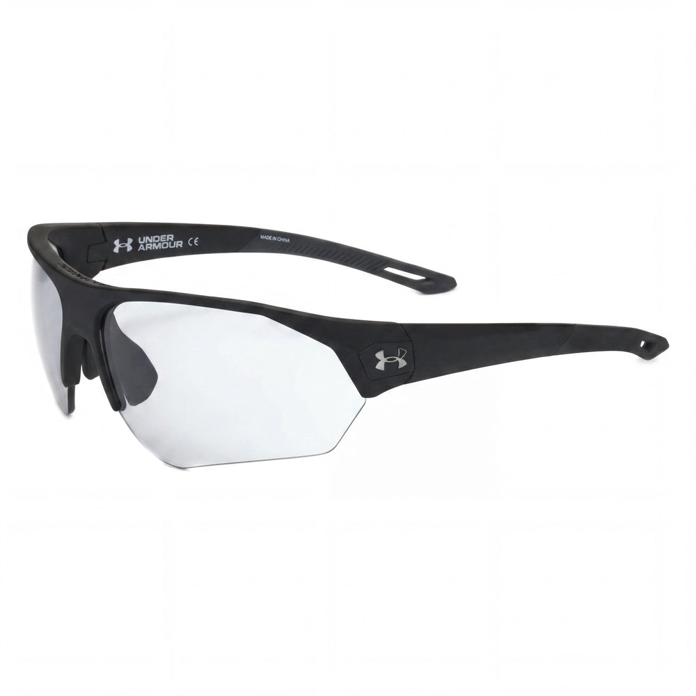 Under Armour Ua Playmaker Unisex Negro Gris Plástico Armazón Gris Lente Protección Uv Gafas De Sol 72mm