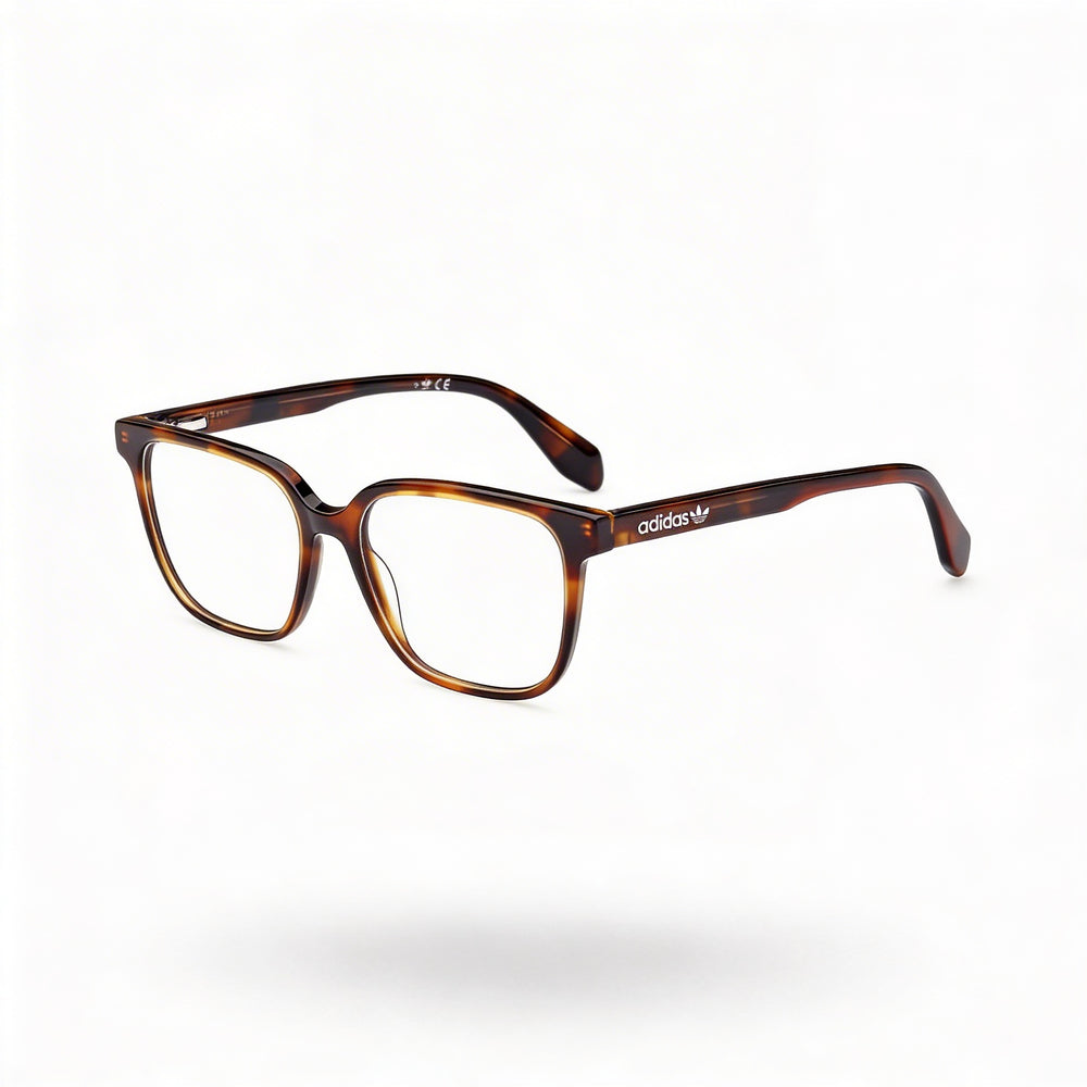 Gafas de sol Adidas Originals OR5056 para mujer, montura Havana rubia de plástico, lentes transparentes, 52/15/145
