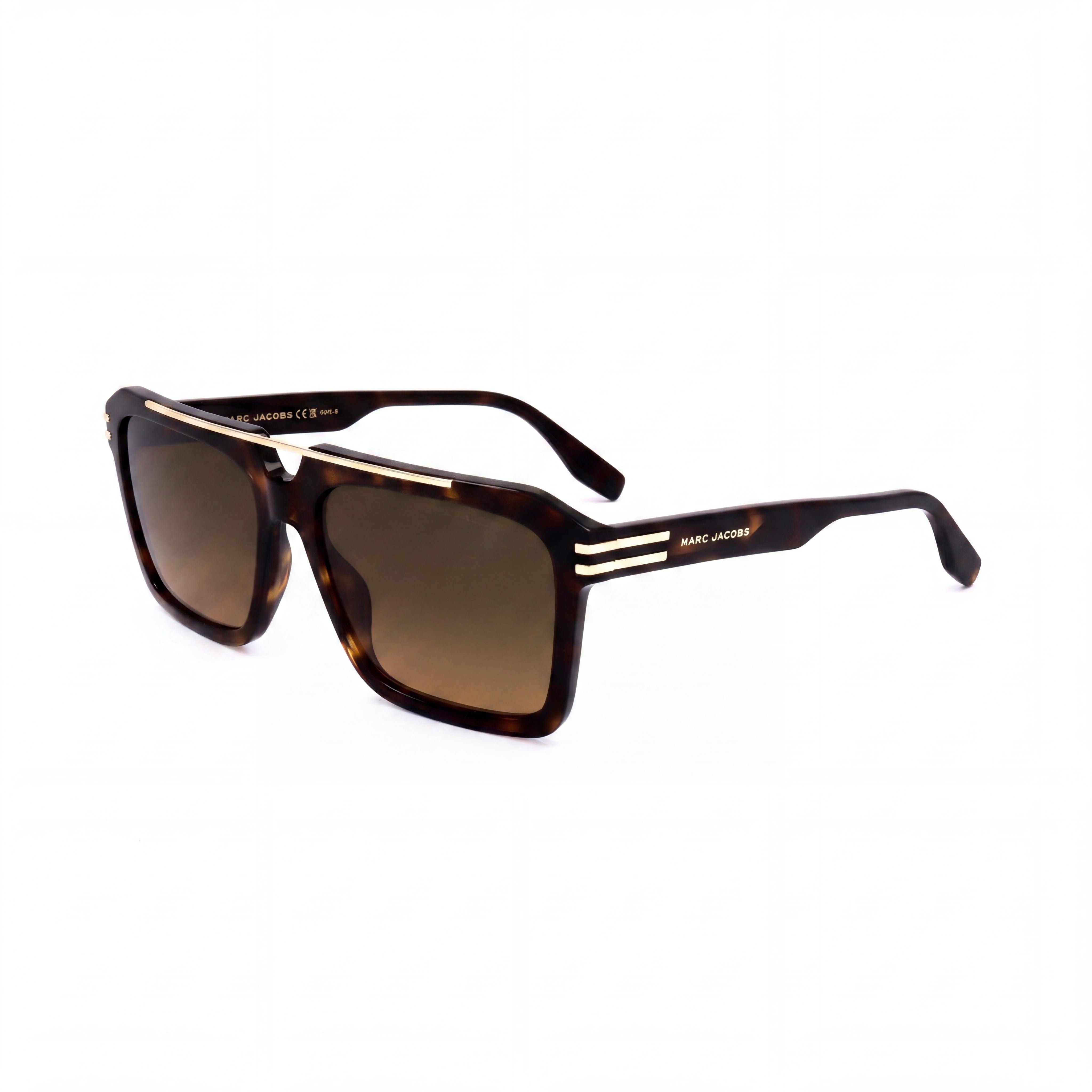 Gafas de sol Marc Jacobs MARC 752/S para hombre, estilo casual, de acetato, con montura Havana y lentes marrones con degradado verde, protección UV, 57 mm, Photo 1