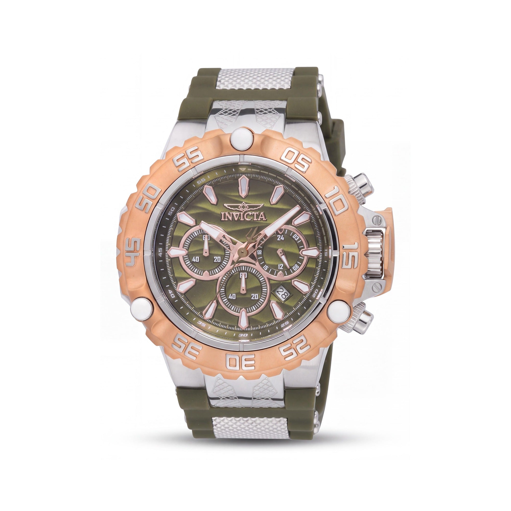 Invicta Subaqua - Poseidon 48555 Men's Stainless Steel Green Dial Chronograph Quartz 55mm Watch, Photo 1