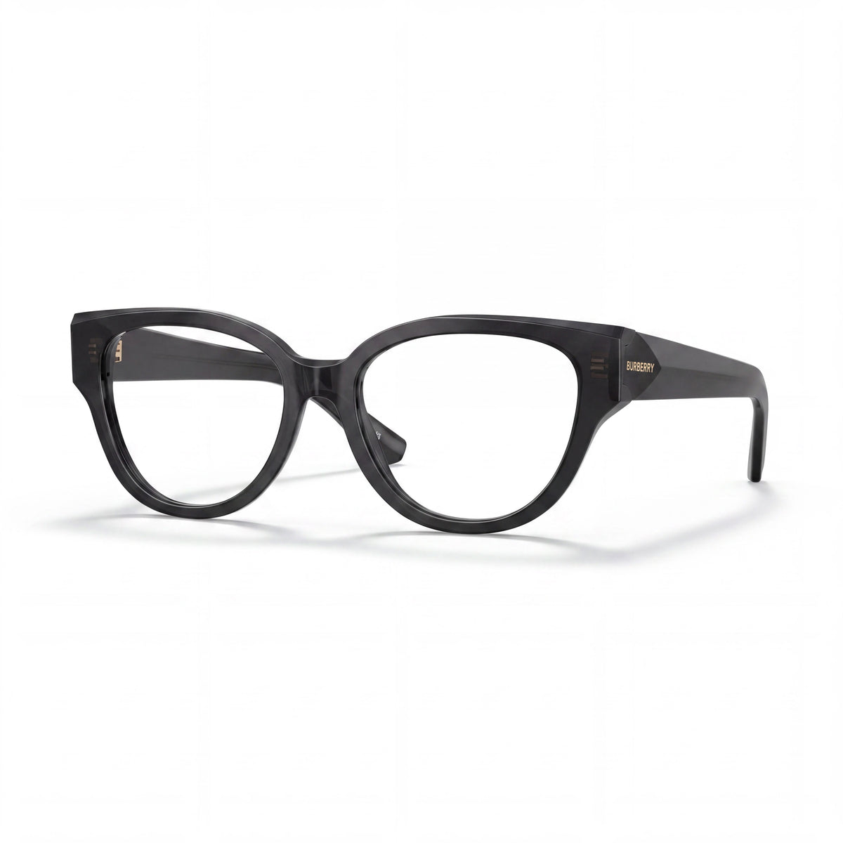 BURBERRY Be 2421f Unisex Eyewear with Grey Frame and Brown Material, Clear Lenses, 53mm Lens Width, Photo 1