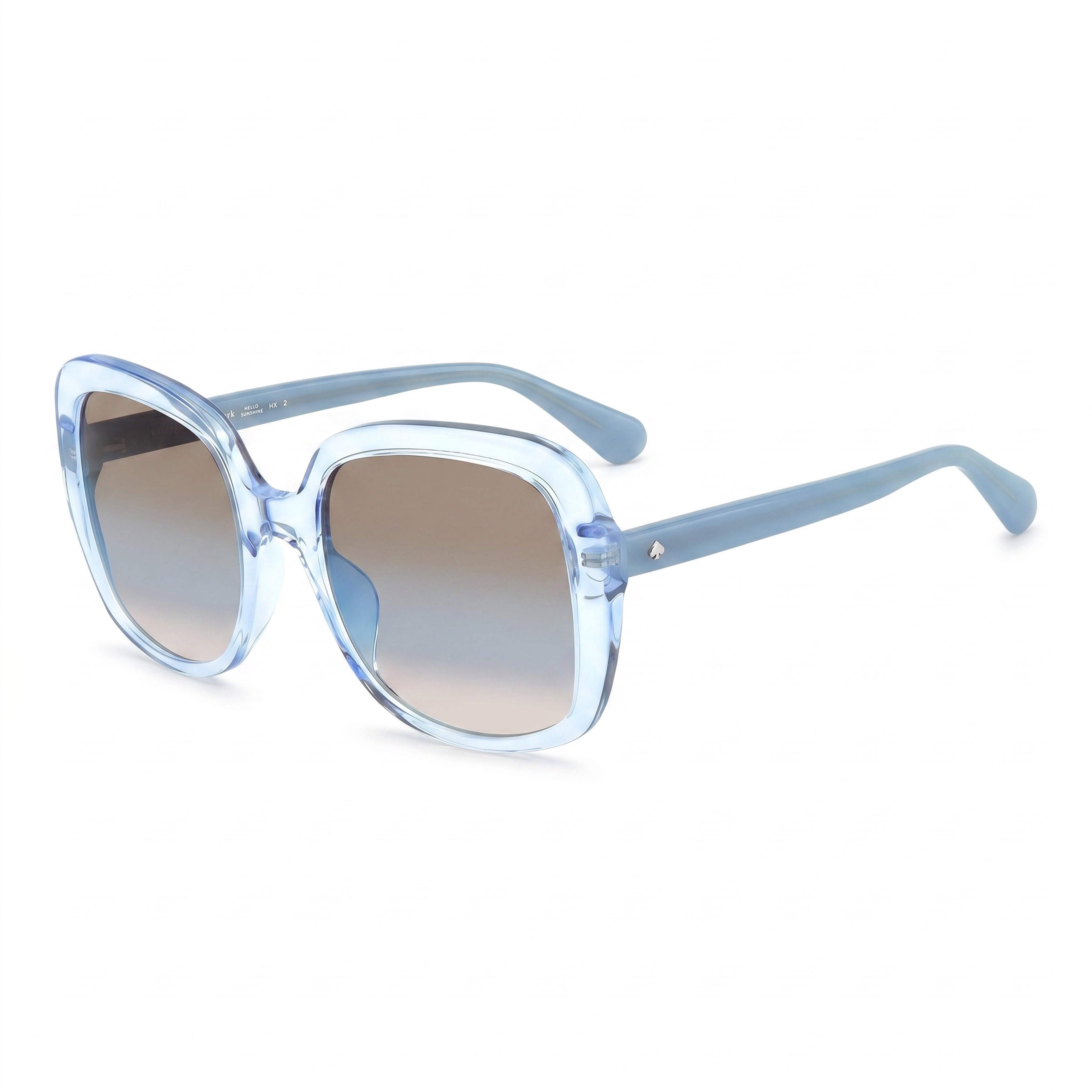 Kate Spade New York Wenona/G/S - Gafas de sol cuadradas con protección UV, sin polarizar, con degradado azul y marrón, para mujer, 56 mm, Photo 1