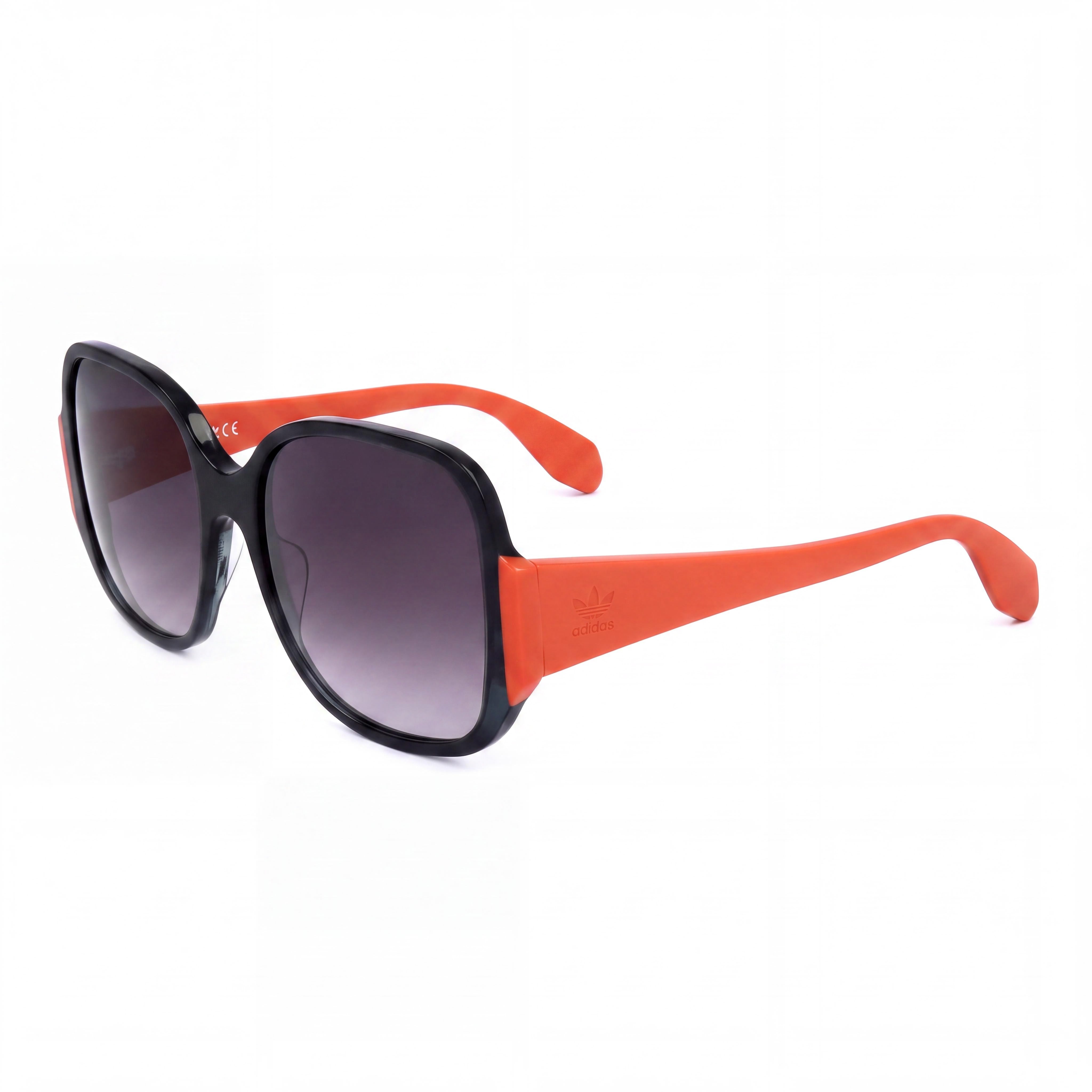 Gafas de sol de plástico adidas Originals Contemporaneo para mujer Grigio Rosso con lentes no polarizadas Fumo Sfumato de 55 mm, Photo 1