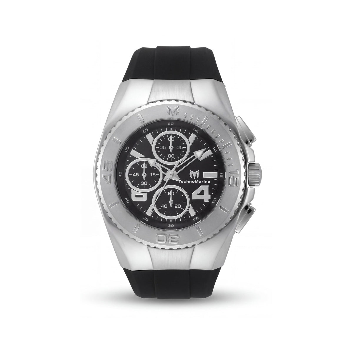 TechnoMarine Cruise 124029 Men's Quartz Watch, Black Mother of Pearl Dial, 3-Strap Set (Black/White/Green Silicone), 43mm, Photo 1