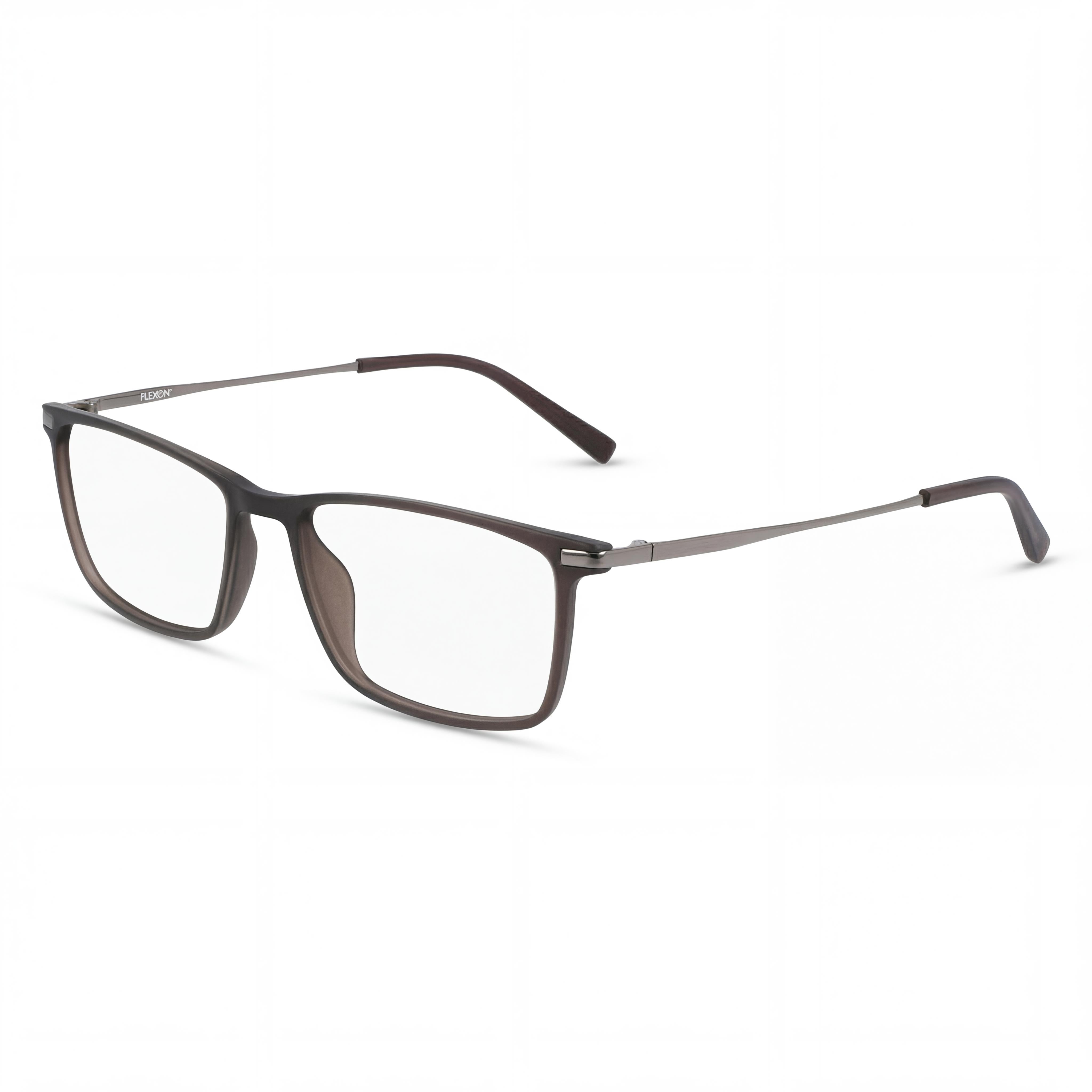 Gafas Flexon EP8015 unisex con montura de roble oscuro mate inyectado y lentes de policarbonato de 54 mm, Photo 1