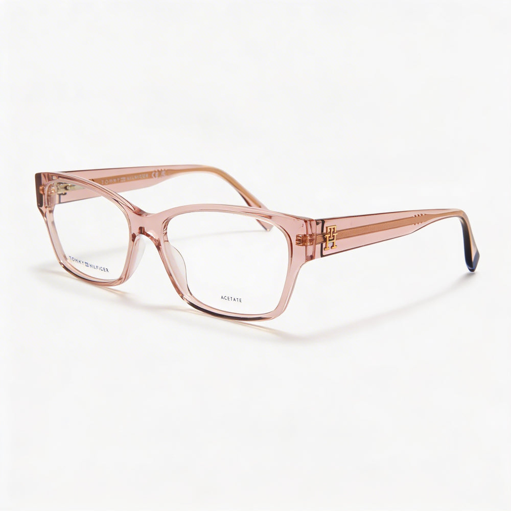 Tommy Hilfiger Th 2055 Women's Casual Acetate Pink Eyewear with Clear Lens 54mm