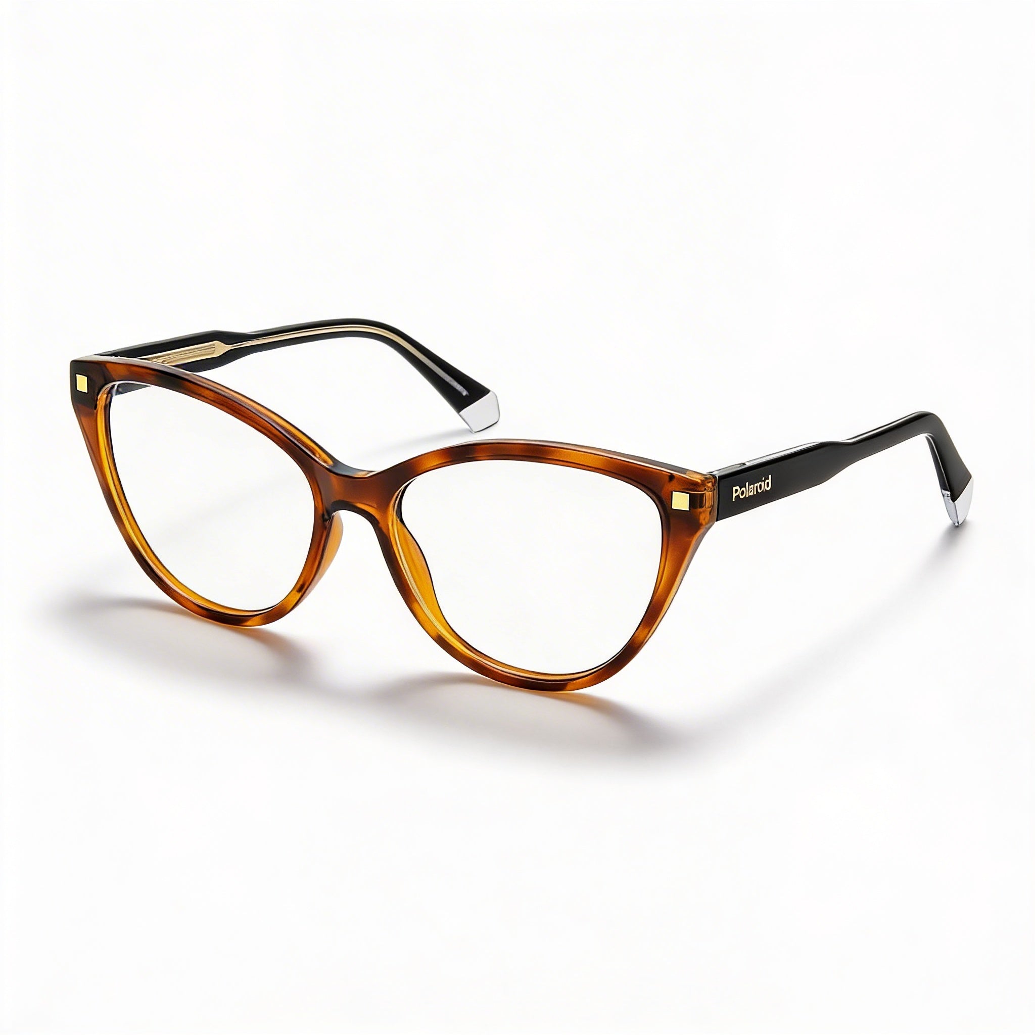 Polaroid Casual Men's Multicolored Resin Frame Eyeglasses with Non Lenses and 145mm Temple Length, Photo 1