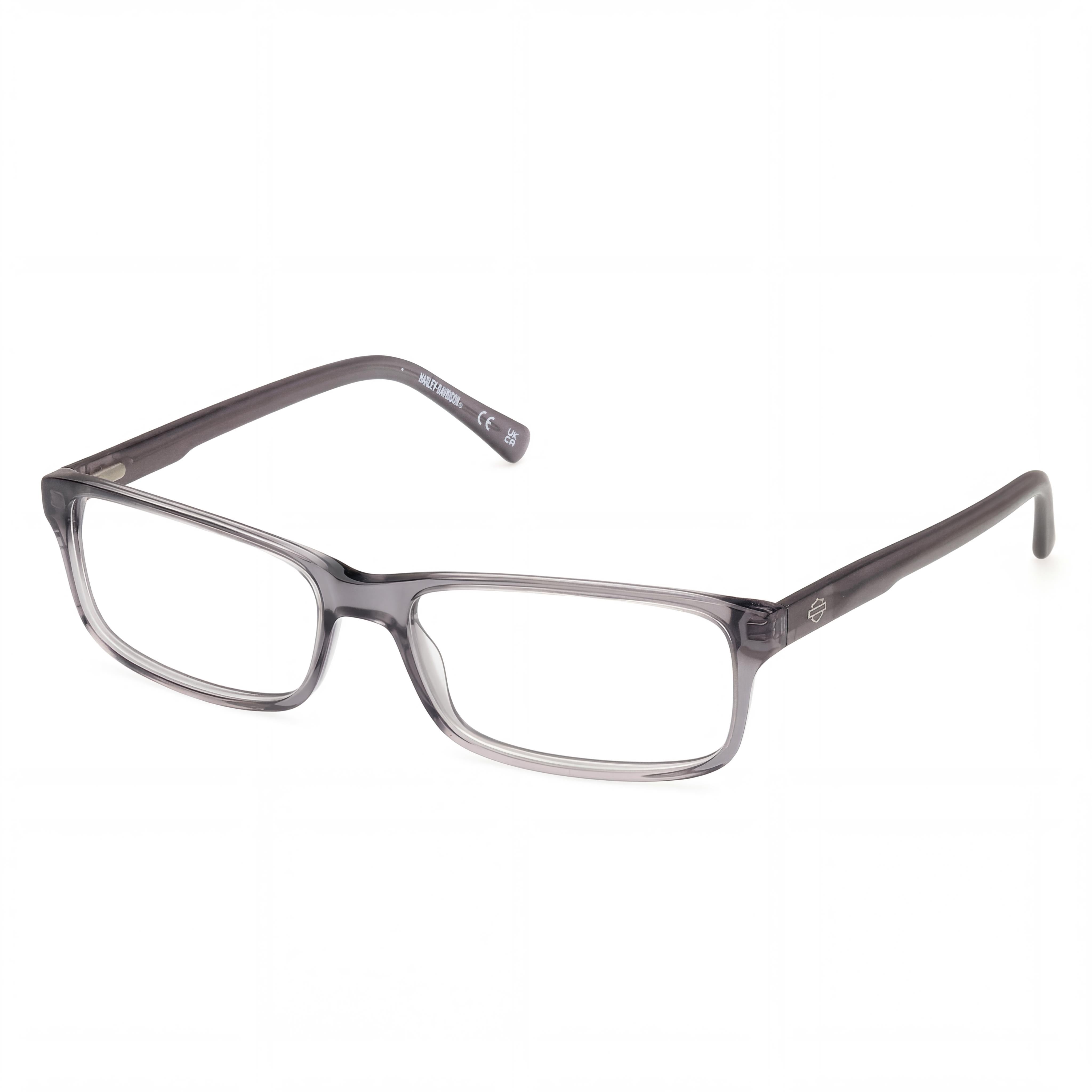 Harley-Davidson Professional Unisex Eyewear, Matte Grey Plastic Frame, Lens Width 60mm, Bridge Width 17mm, Temple Length 145mm, Photo 1