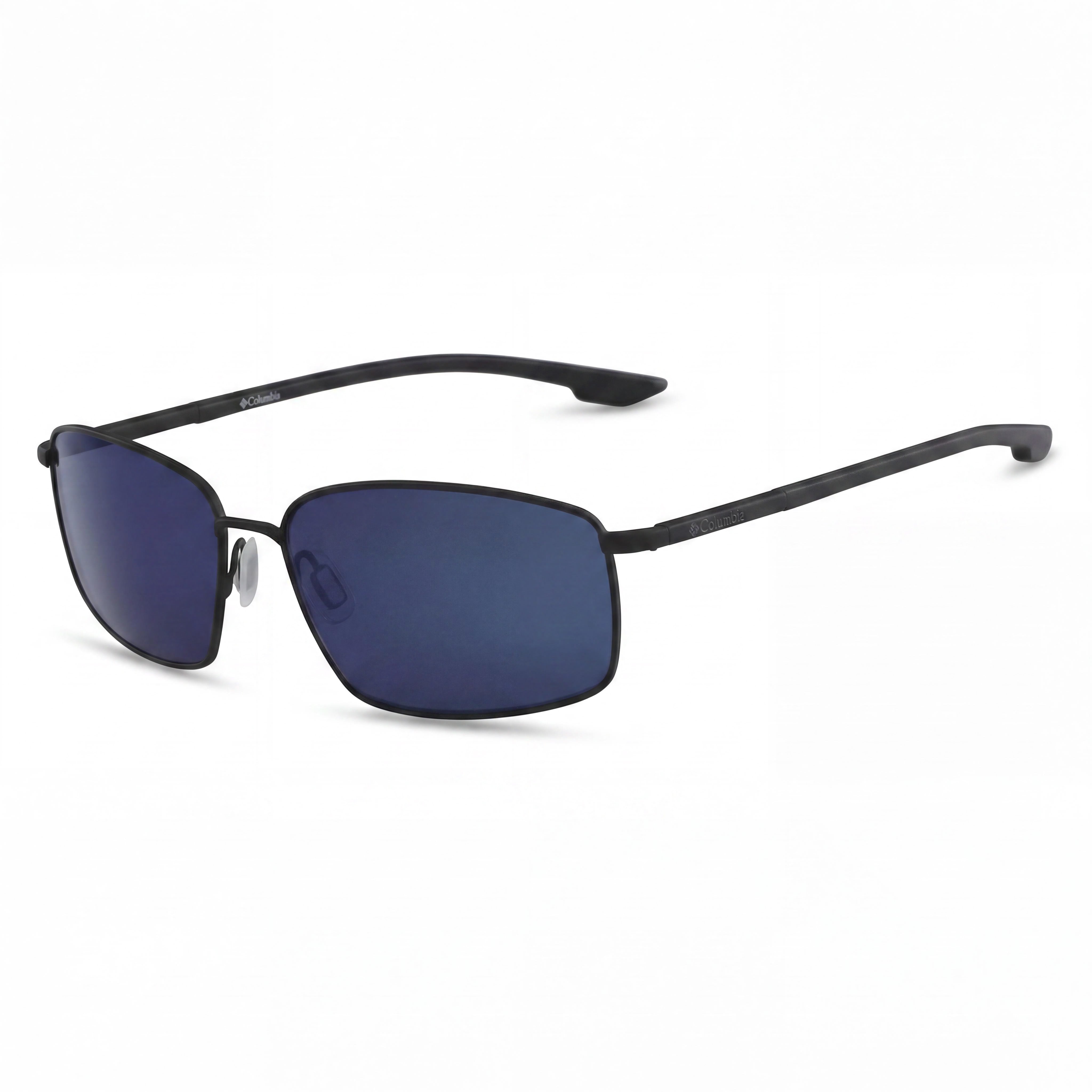 Gafas de sol Columbia C107sm Pine Needle Mr con montura metálica, lentes de acetato y protección UV, no polarizadas, para hombre, color negro/azul, 61 mm, Photo 1