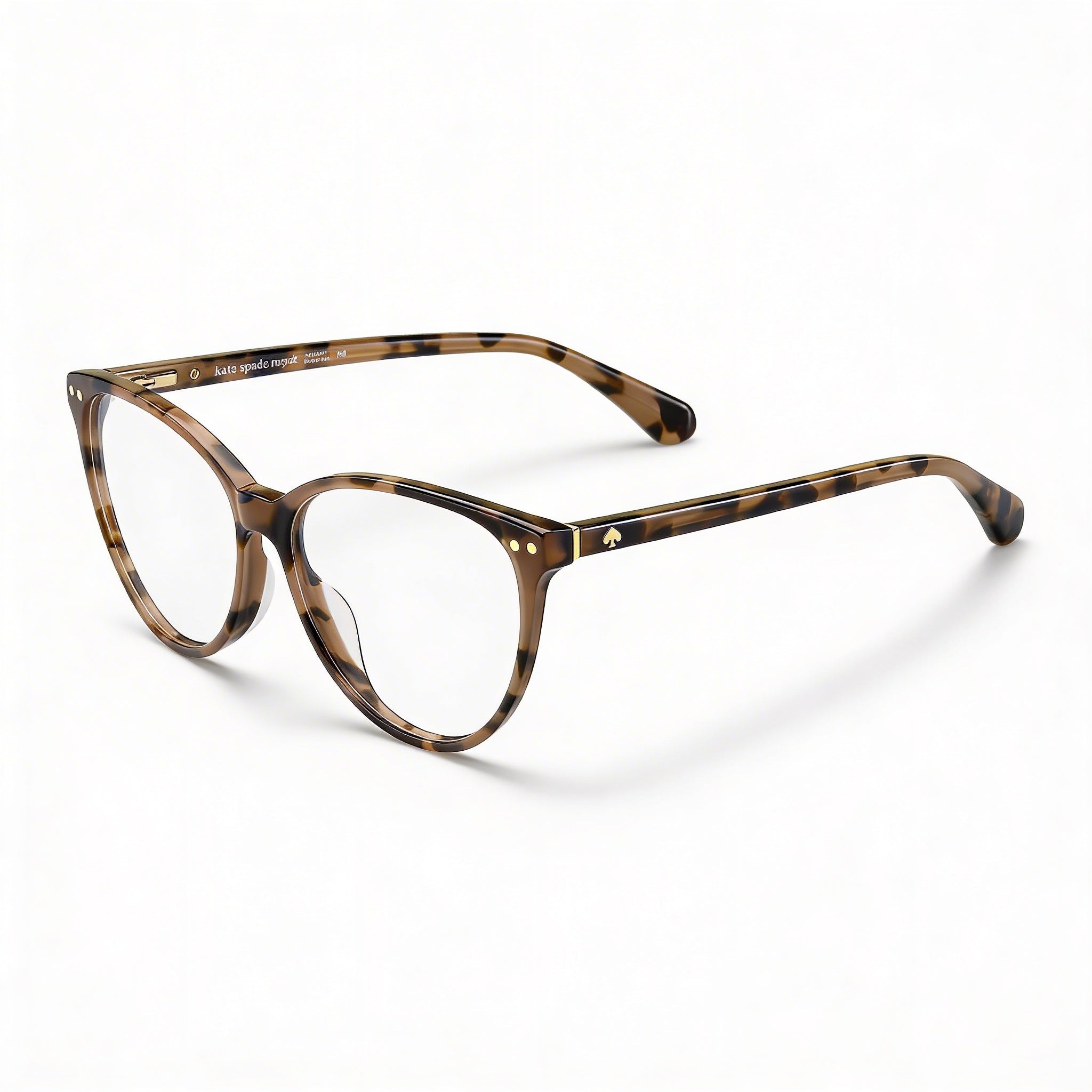 Gafas de sol de mujer tipo ojo de gato de montura completa moderna Kate Spade New York de plástico color habana y policarbonato de 52 mm, Photo 1