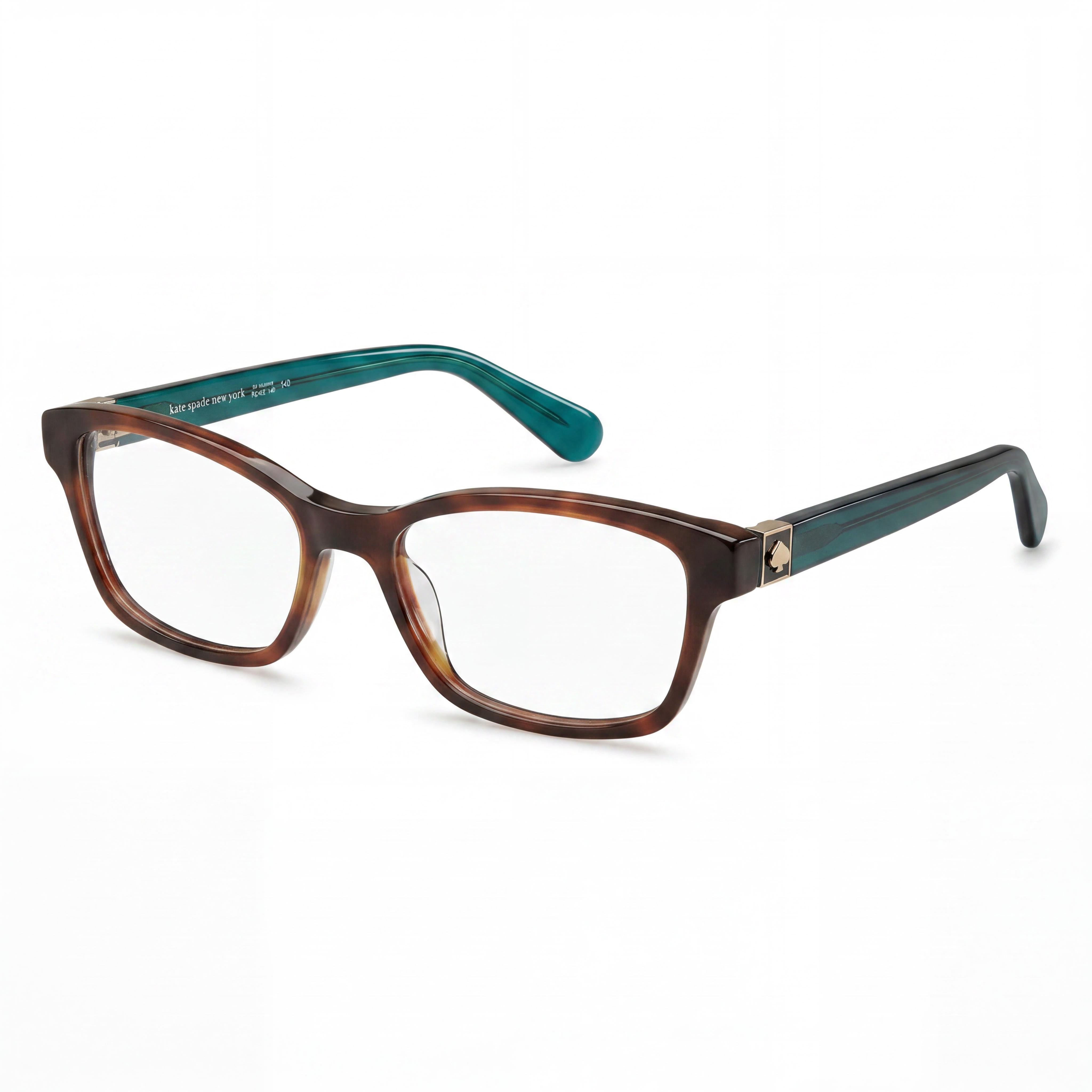 Gafas de estilo clásico para mujer de kate spade new york con montura de plástico Havana, 52 mm de ancho de lente, Photo 1