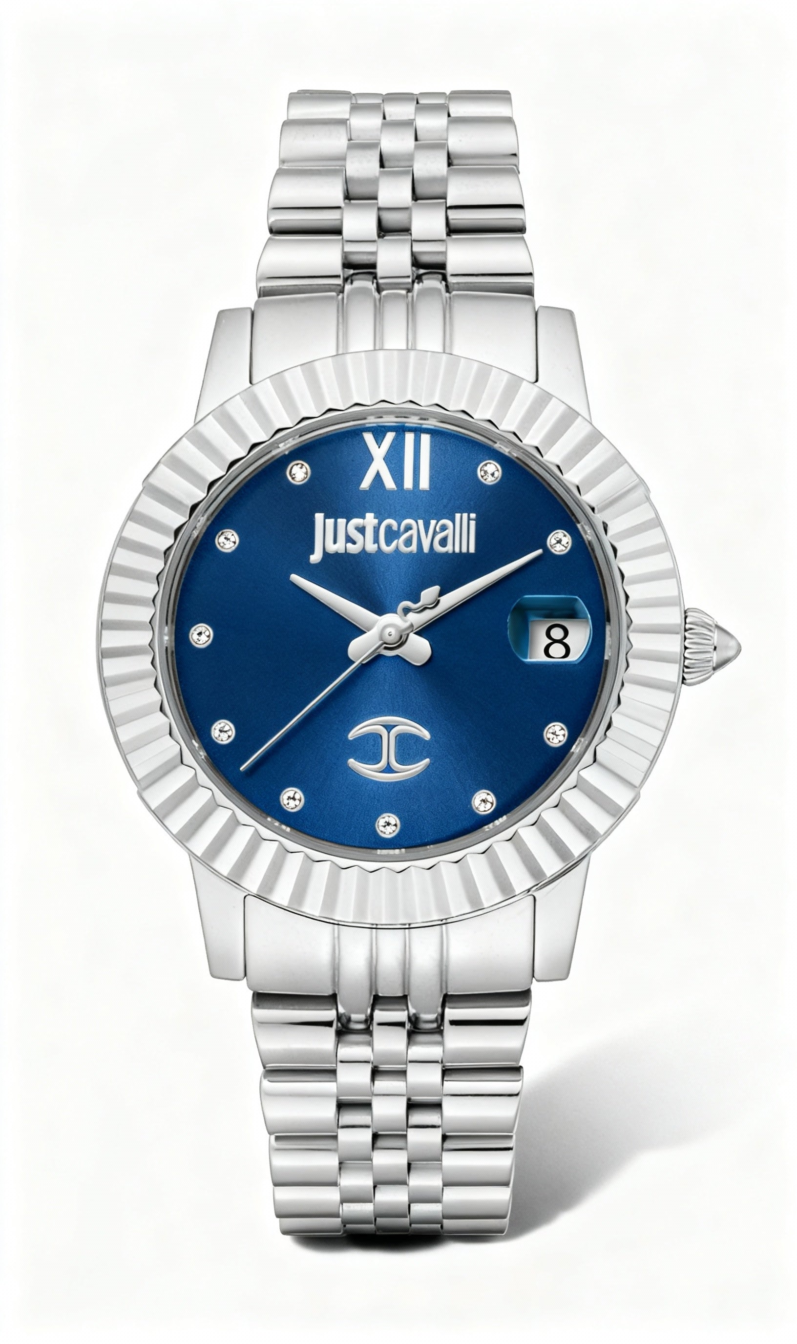 Just Cavalli Women's Bracelet Wrist Watch - Silver Stainless Steel, Quartz Movement, Shock Resistant