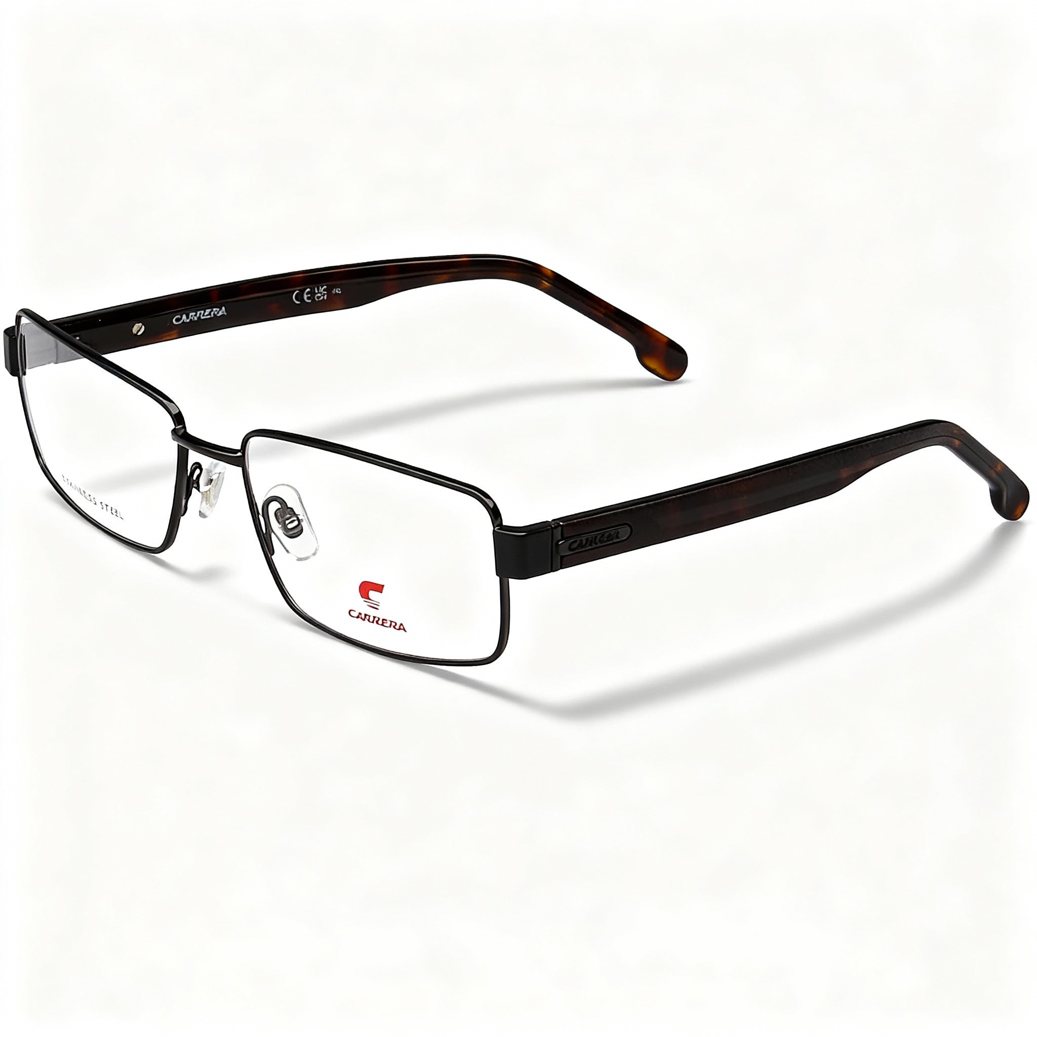 Carrera Carrera 8887 Modern Unisex Steel Frame Non-polarised Polycarbonate Lens Black Sunglasses 57mm