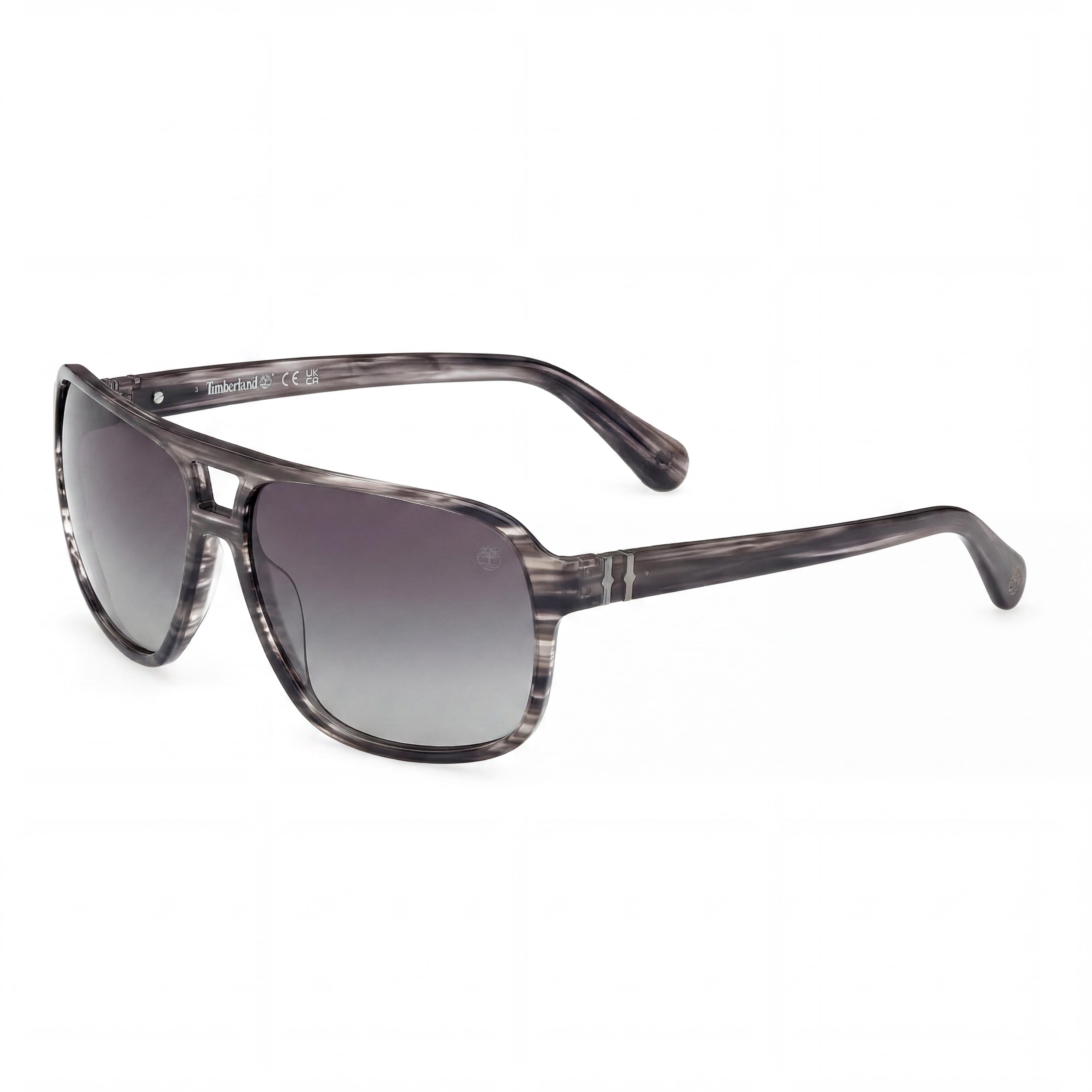 Gafas de sol Timberland Modern para hombre, de acetato gris brillante, con protección UV 400, 65 mm, Photo 1