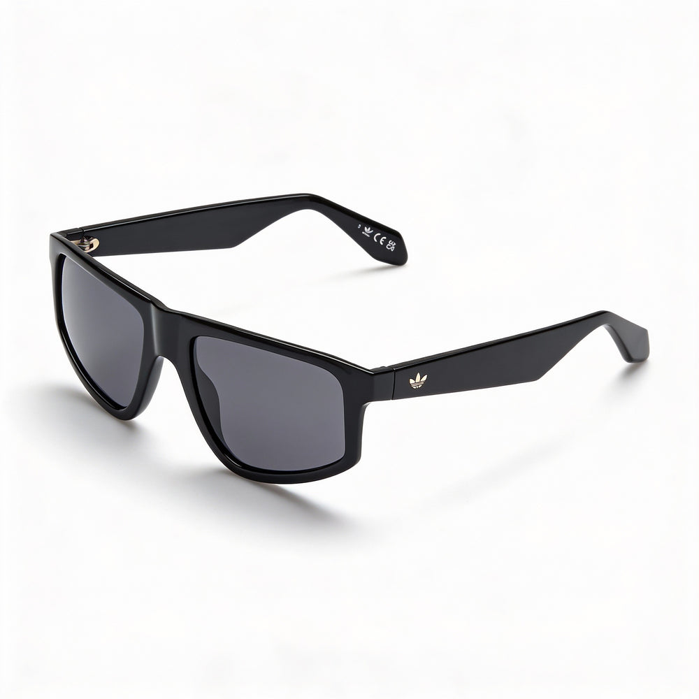 adidas Originals Or0108 Unisex Shiny Black Eyeglasses Frames, Ready for Prescription Lenses, Featuring Clear Demo Lenses