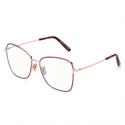 Tom Ford Ft5906-b Gafas de Mujer Burdeos Metal 55-15-140