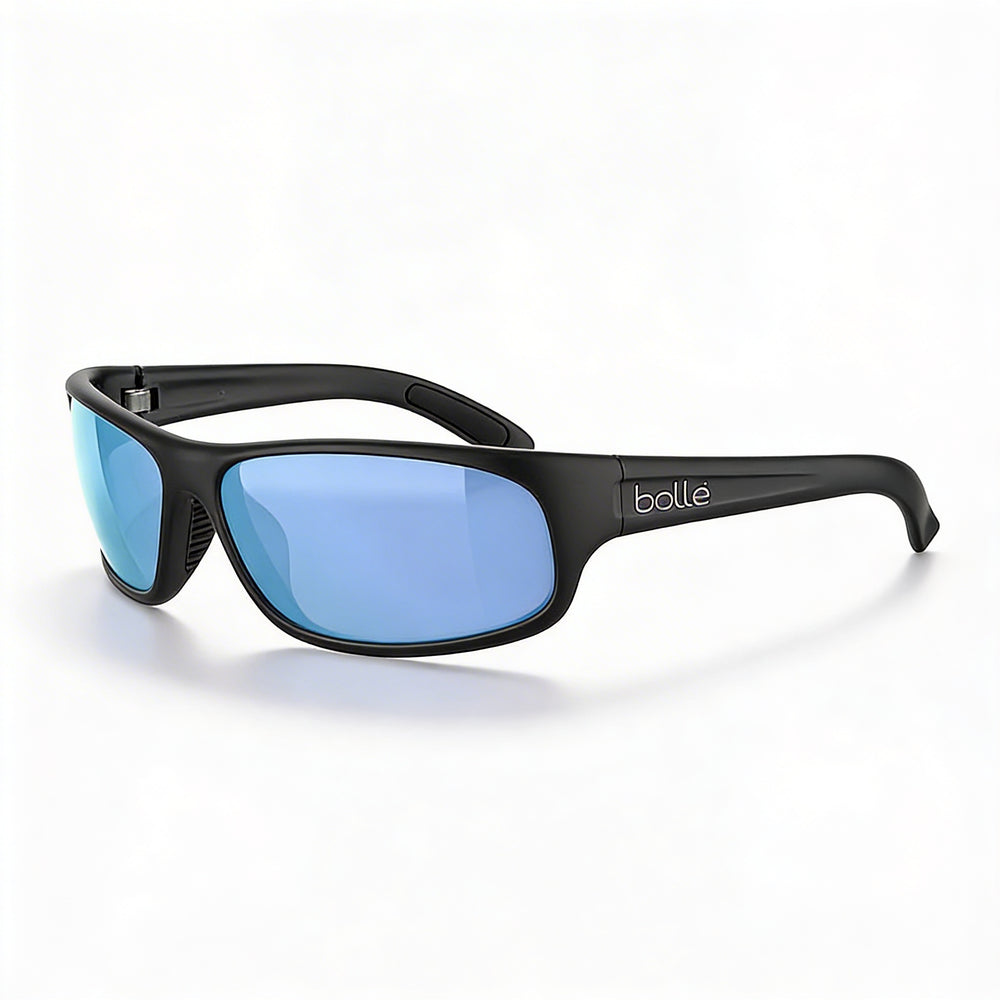 bollé Anaconda Unisex Multicoloured Nylon Frame Polarized Sky Blue Lenses with UV Protection 65mm