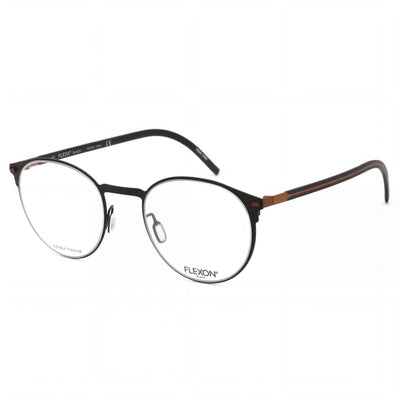 Flexon B2075 - Montura de gafas unisex de metal, color negro, 49 mm