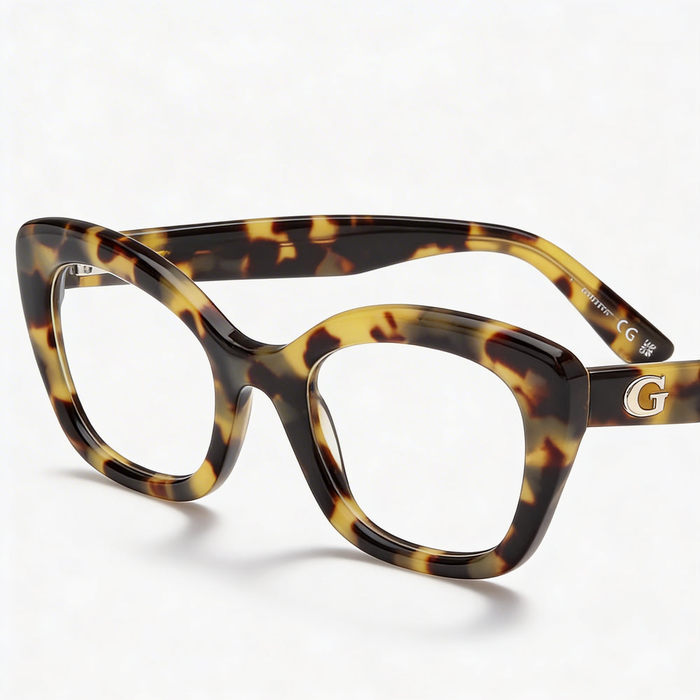 Guess Gu50225 Women's Eyeglasses with Blonde Havana Plastic Frame and Polycarbonate Lenses (51-22-140)