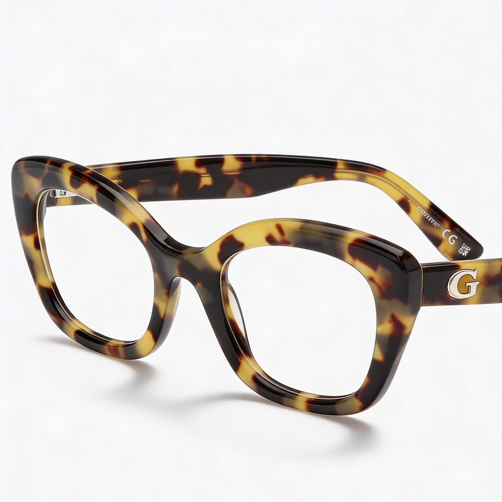 Gafas Guess Gu50225 para mujer con montura de plástico rubio Habana y lentes de policarbonato (51-22-140), Photo 2