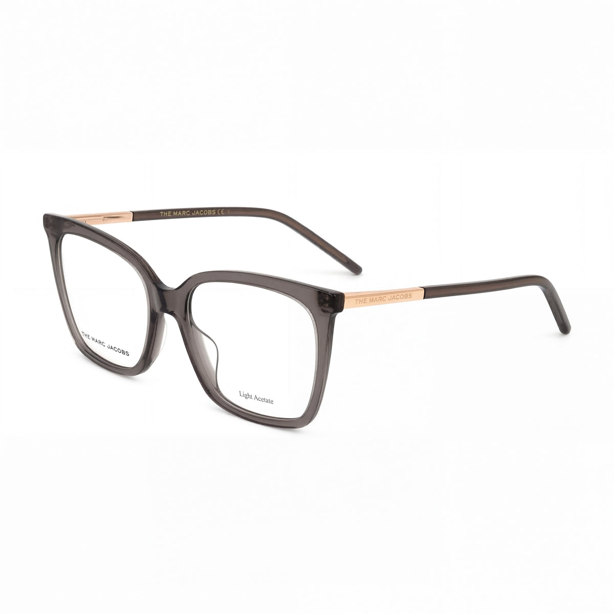 Marco de gafas Marc Jacobs MARC 510 unisex de acetato gris transparente con lentes de policarbonato grises de 51 mm, Photo 1
