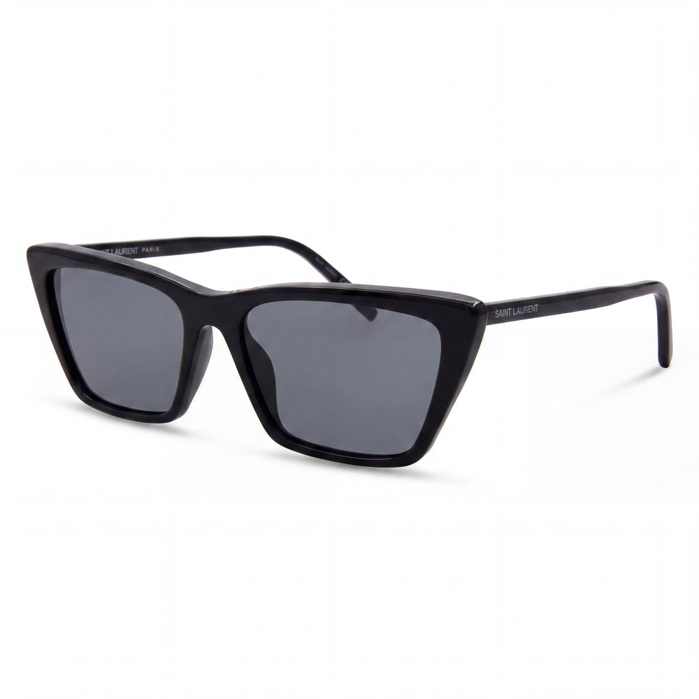 Gafas de sol Yves Saint Laurent Minimalist Classic de plástico negro no polarizadas para mujer de 54 mm