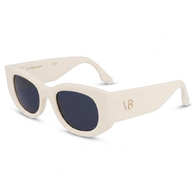 Victoria Beckham Modern Sunglasses for Women, Ivory Acetate, Non-Polarized, UV Protection 50mm