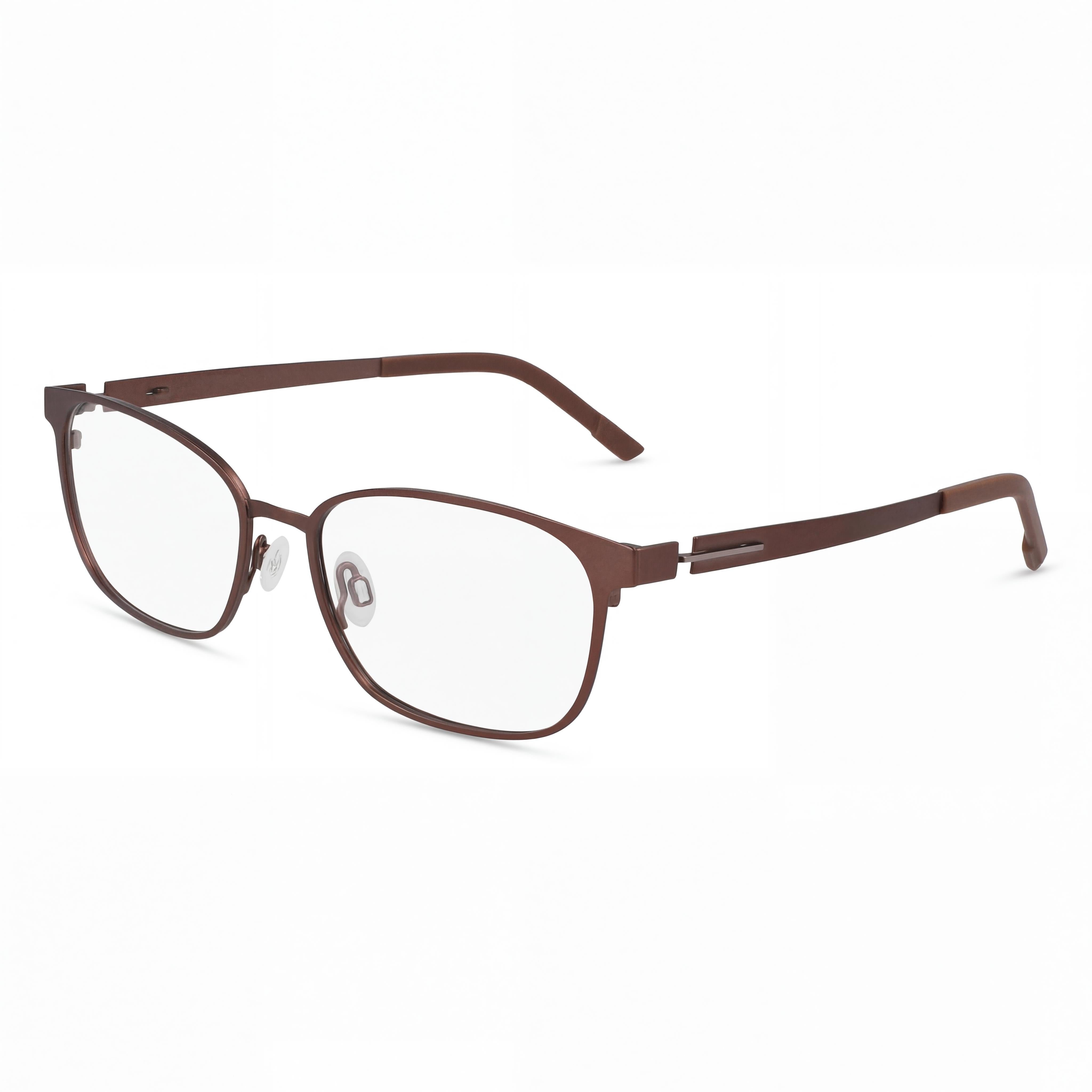 Flexon Flx1008mag-set Unisex Titanium Eyeglasses with Multicoloured Frame and Matte Coffee Lenses 56mm, Photo 1