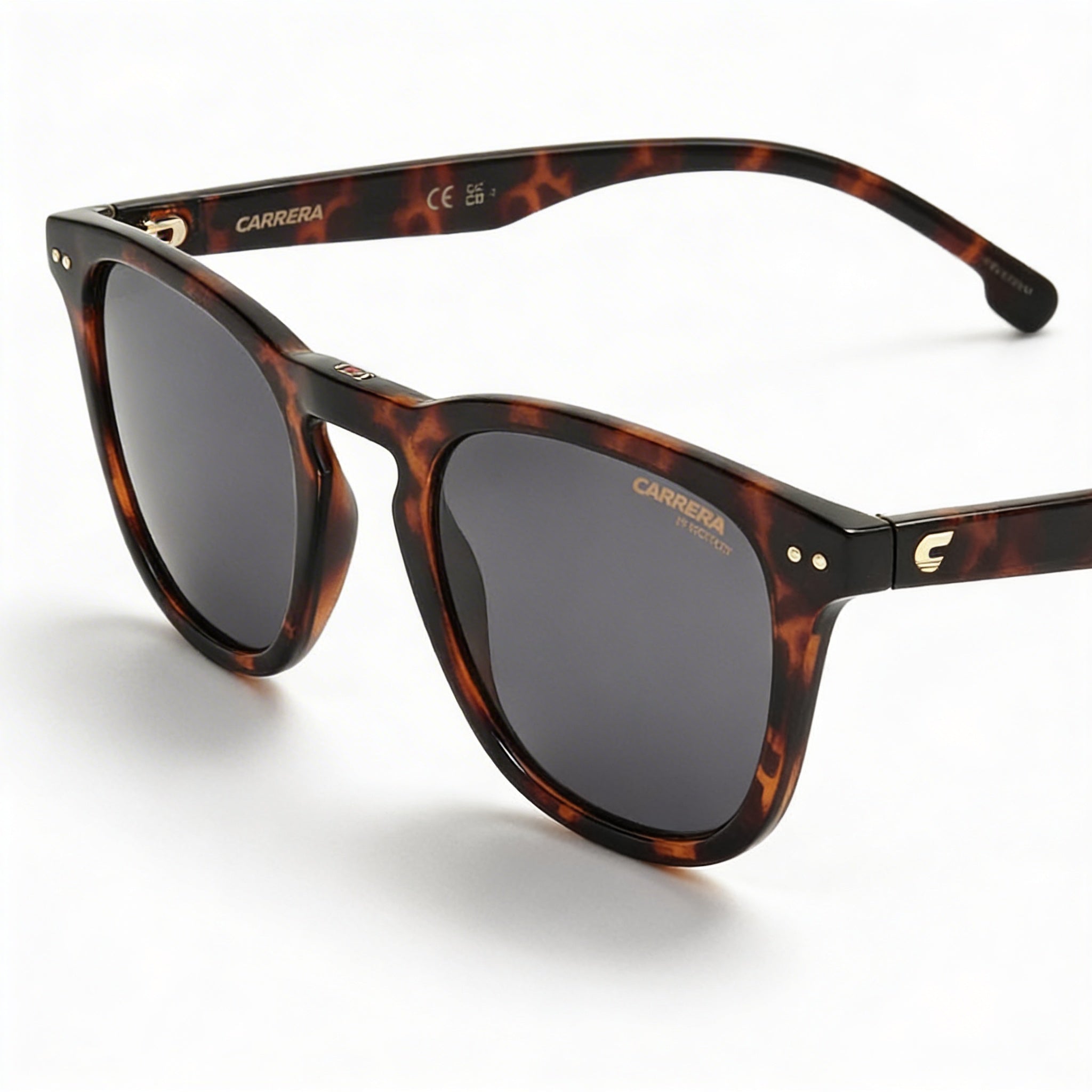 Gafas de sol Carrera 2032T/S Classic unisex para niños, montura de propionato, lentes de policarbonato, protección UV color Habana, 48-21-135, Photo 1