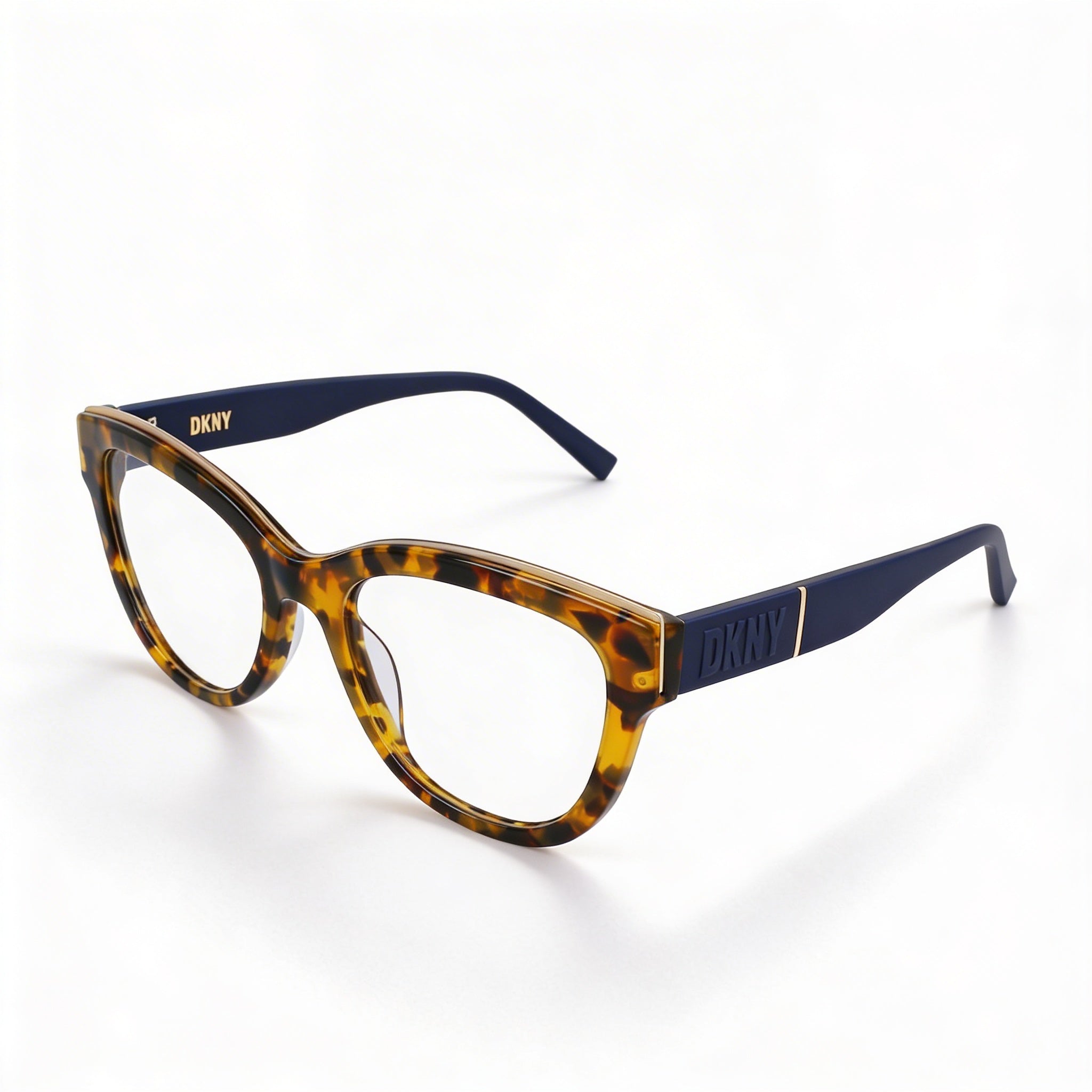 DKNY DK5064 Unisex Eyewear with Whiskey Tortoise Acetate Frame and Polycarbonate Lenses - 52mm Lens Width, Photo 1