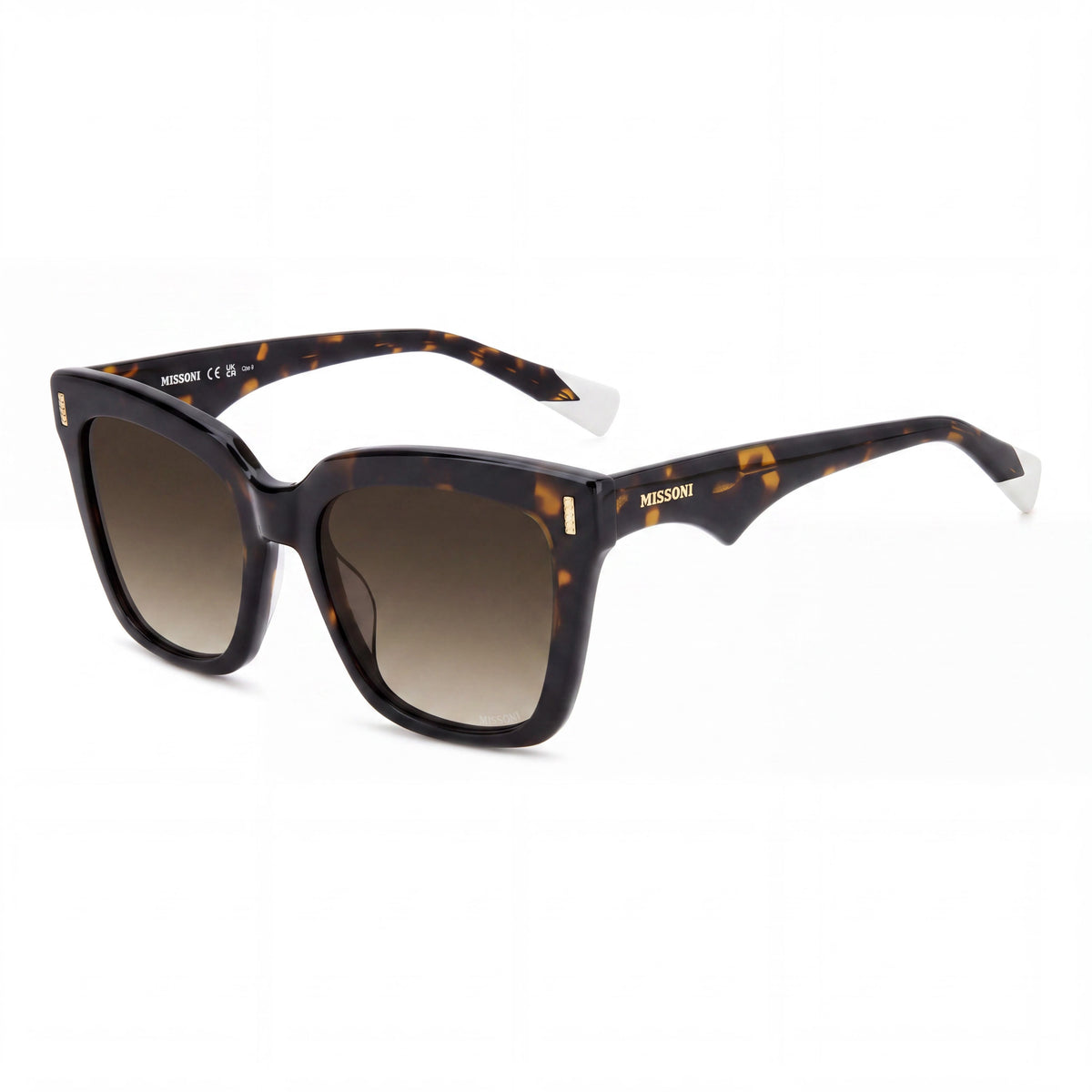 Missoni Women's Modern Acetate Frame Eyeglasses in Azul with Blue Lenses, Size 53-19-145, Photo 1