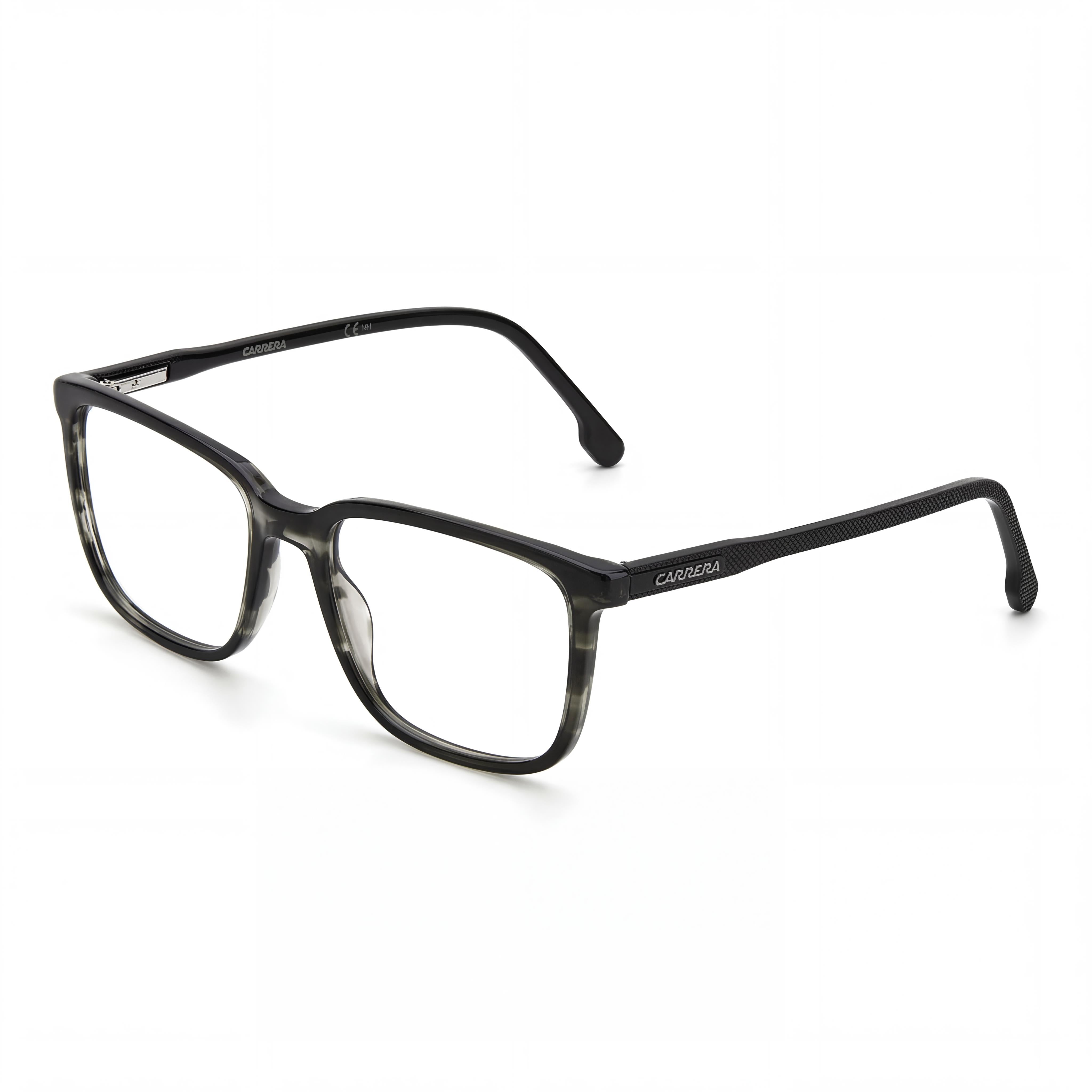 Gafas ópticas unisex Carrera 254 con montura de plástico de cuerno gris, lentes de policarbonato, 56 mm de ancho de lente, Photo 1
