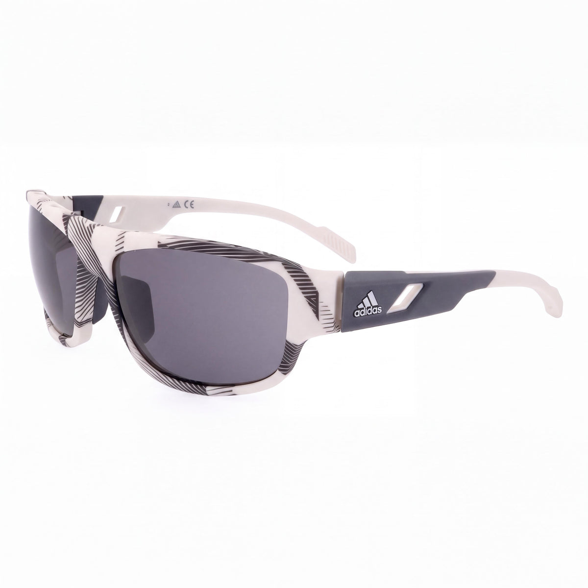 Gafas de sol casuales para hombre adidas con montura inyectada en color beige y lentes ahumadas, protección UV 400, 61 mm, Photo 1