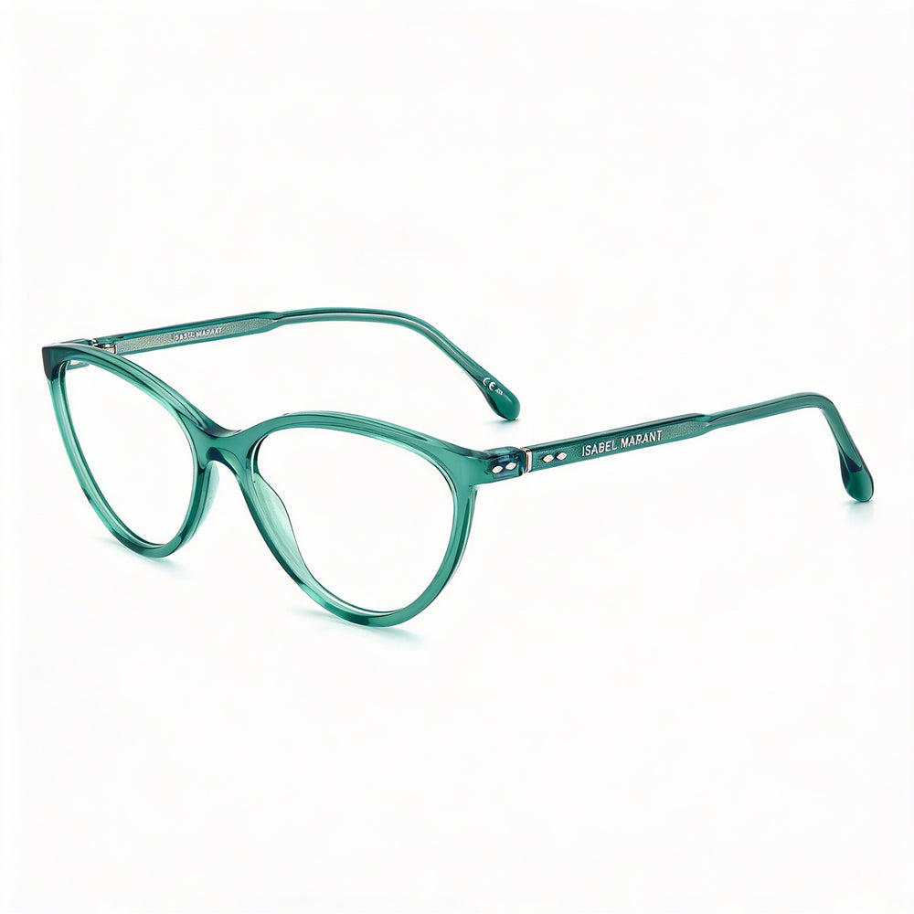 Gafas de sol para mujer Isabel Marant Im 0065 con montura de acetato verde azulado y lentes de policarbonato, 55-16-140 mm