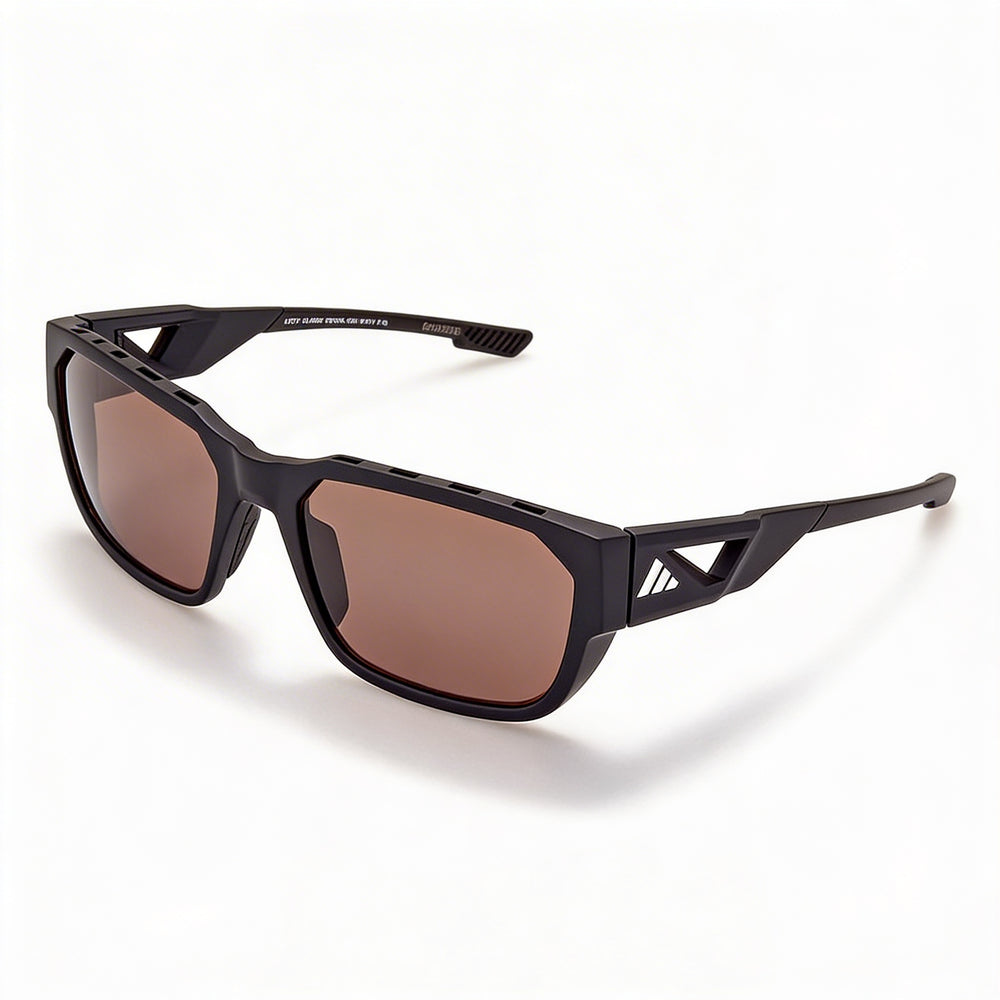 Gafas de sol deportivas adidas Modern para hombre, montura negra opaca, lentes marrones, protección UV 400, 58 mm