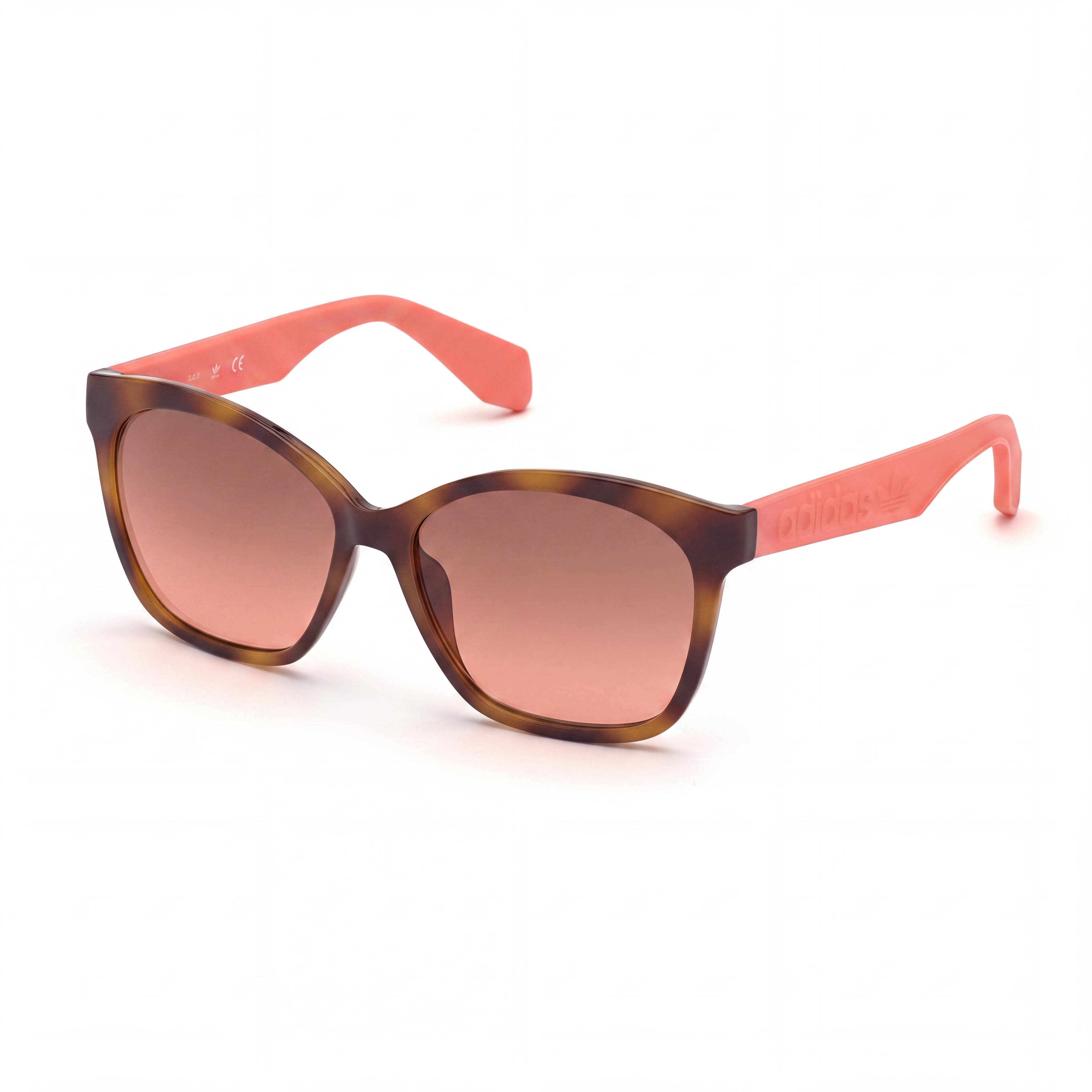 adidas Originals OR0045 Women's Blonde Havana Injected Non-Polarized Graded Brown Sunglasses 57-15-140, Photo 1