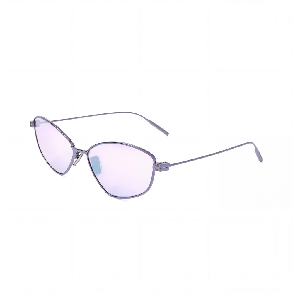 Gafas de sol Givenchy Casual para mujer con lentes metalizadas en azul claro y gris brillante de 59 mm