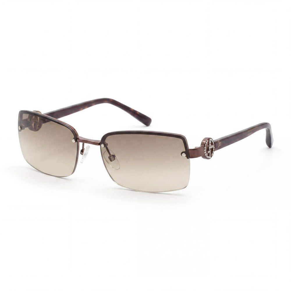 Gafas casuales Marc Jacobs para mujer, montura de metal negro dorado, lentes de policarbonato, 54 mm