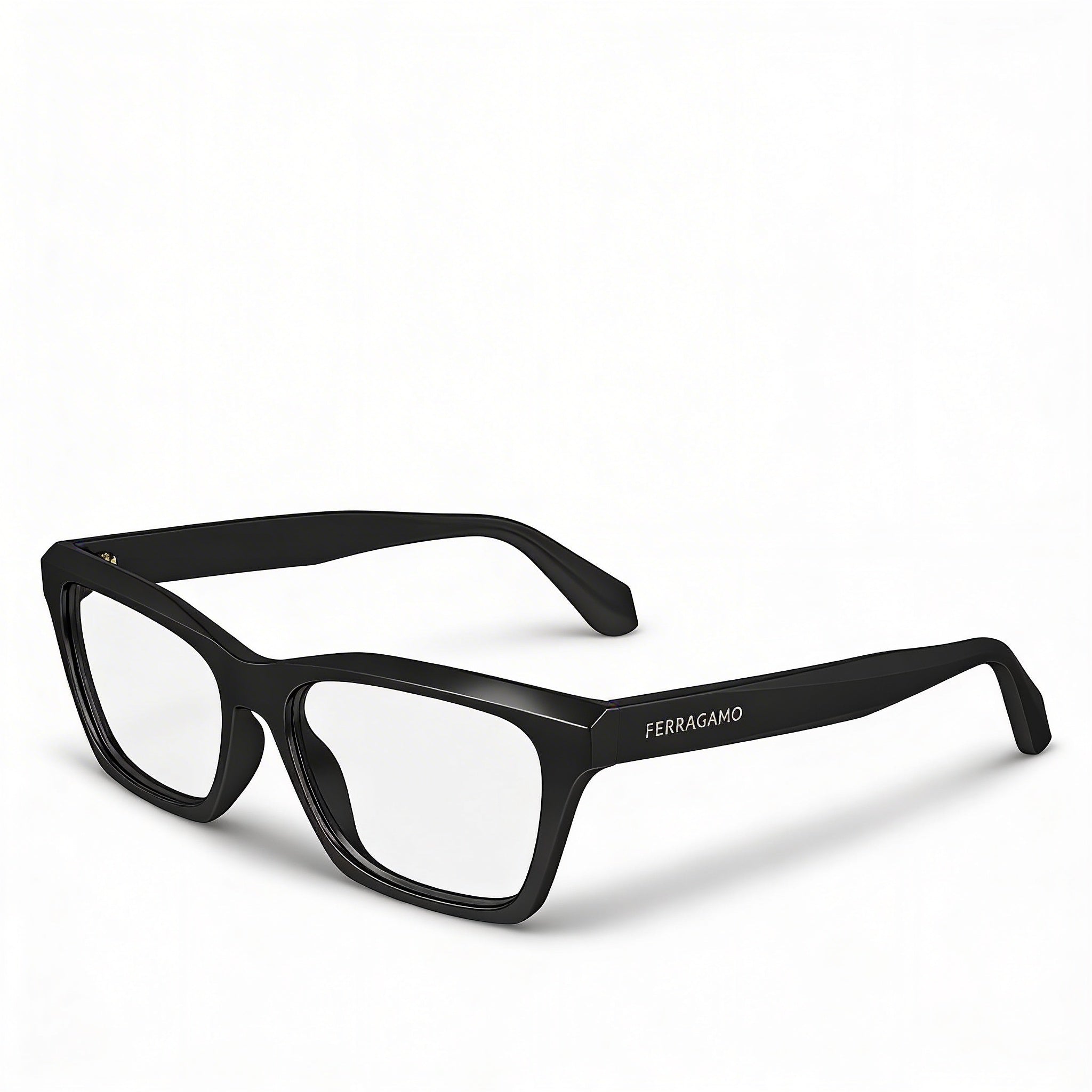 Gafas de sol Salvatore Ferragamo Sf2986 de acetato negro para hombre con lentes negras de 53 mm, Photo 1