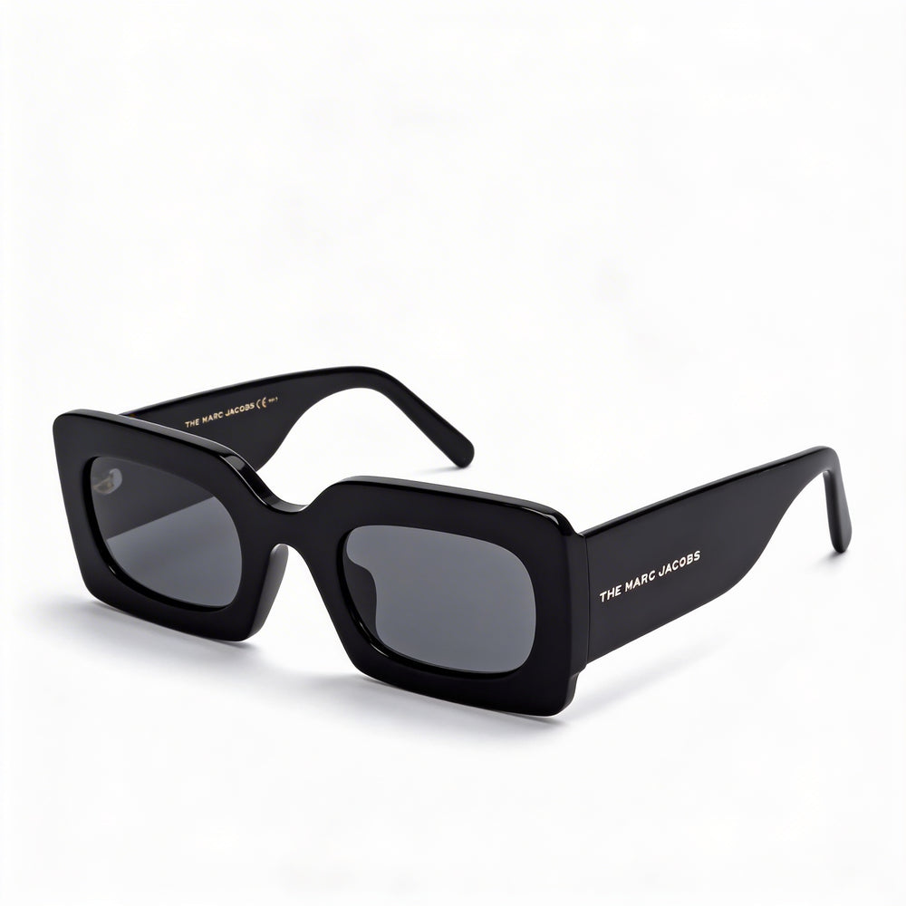 Gafas de sol Marc Jacobs Modern de acetato negro y dorado para mujer, 50 mm, protección UV, sin polarizar