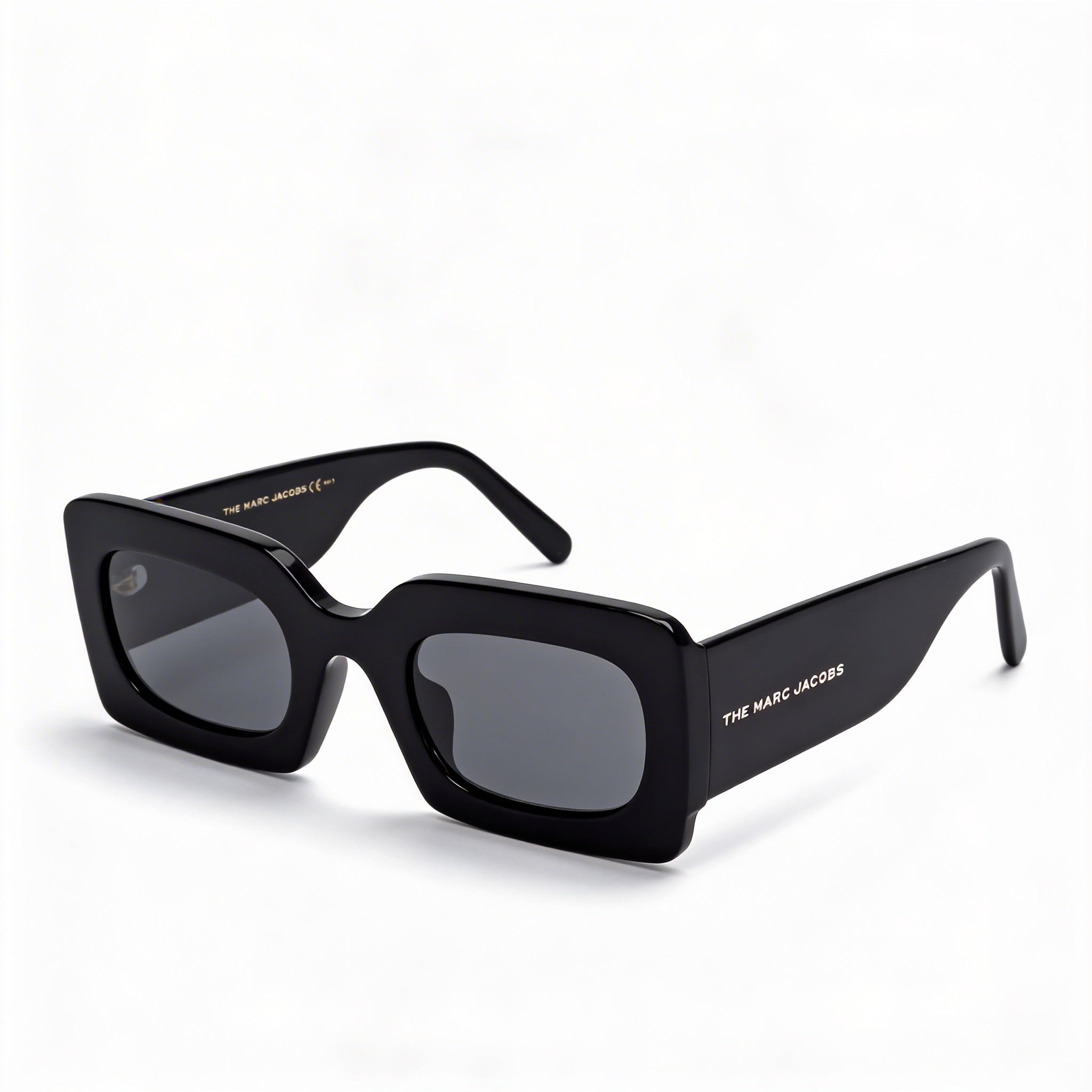 Gafas de sol Marc Jacobs Modern de acetato negro y dorado para mujer, 50 mm, protección UV, sin polarizar, Photo 1