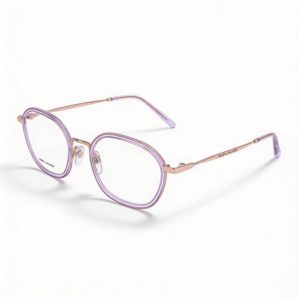 Gafas de sol Marc Jacobs Modern para mujer, de acero aleado, no polarizadas, color lila, 49 mm