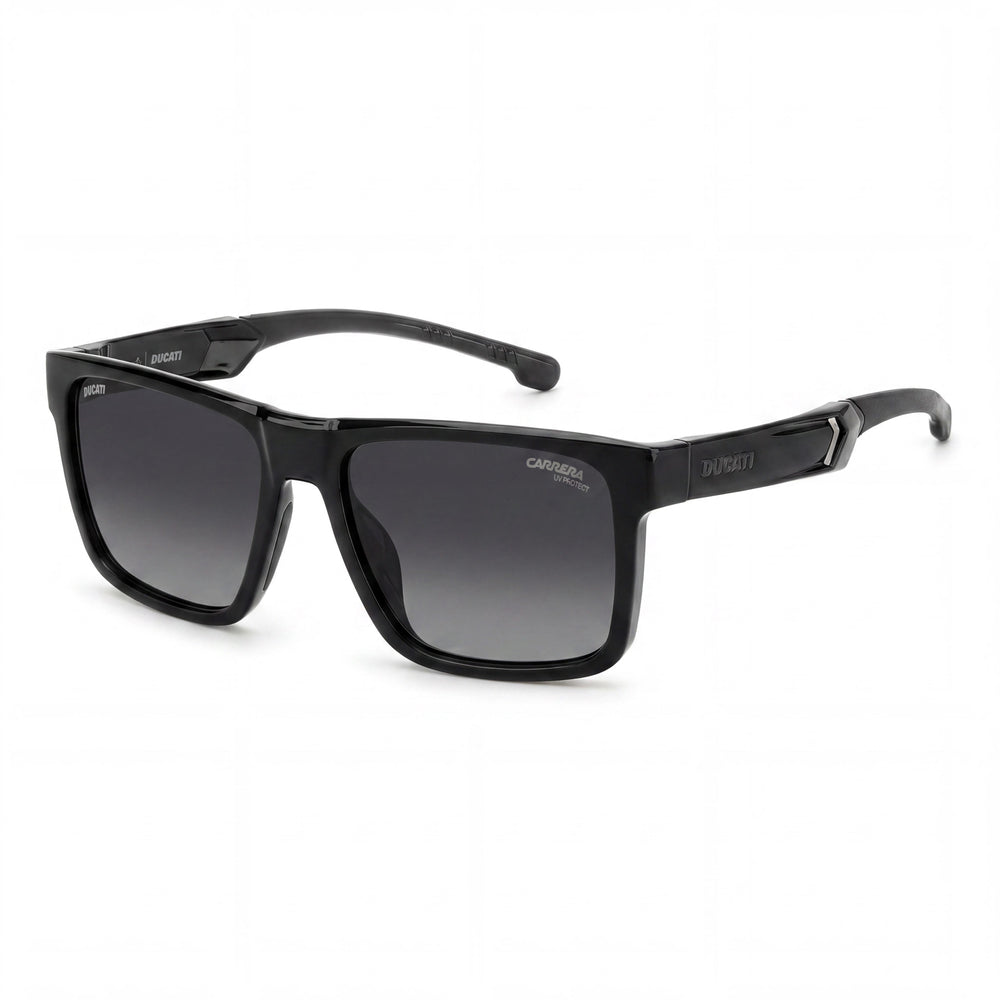 Carrera Ducati Classic CARDUC 021/S Women's Black Shaded Plastic Frame Matte Black Lens Sunglasses 55-17-145